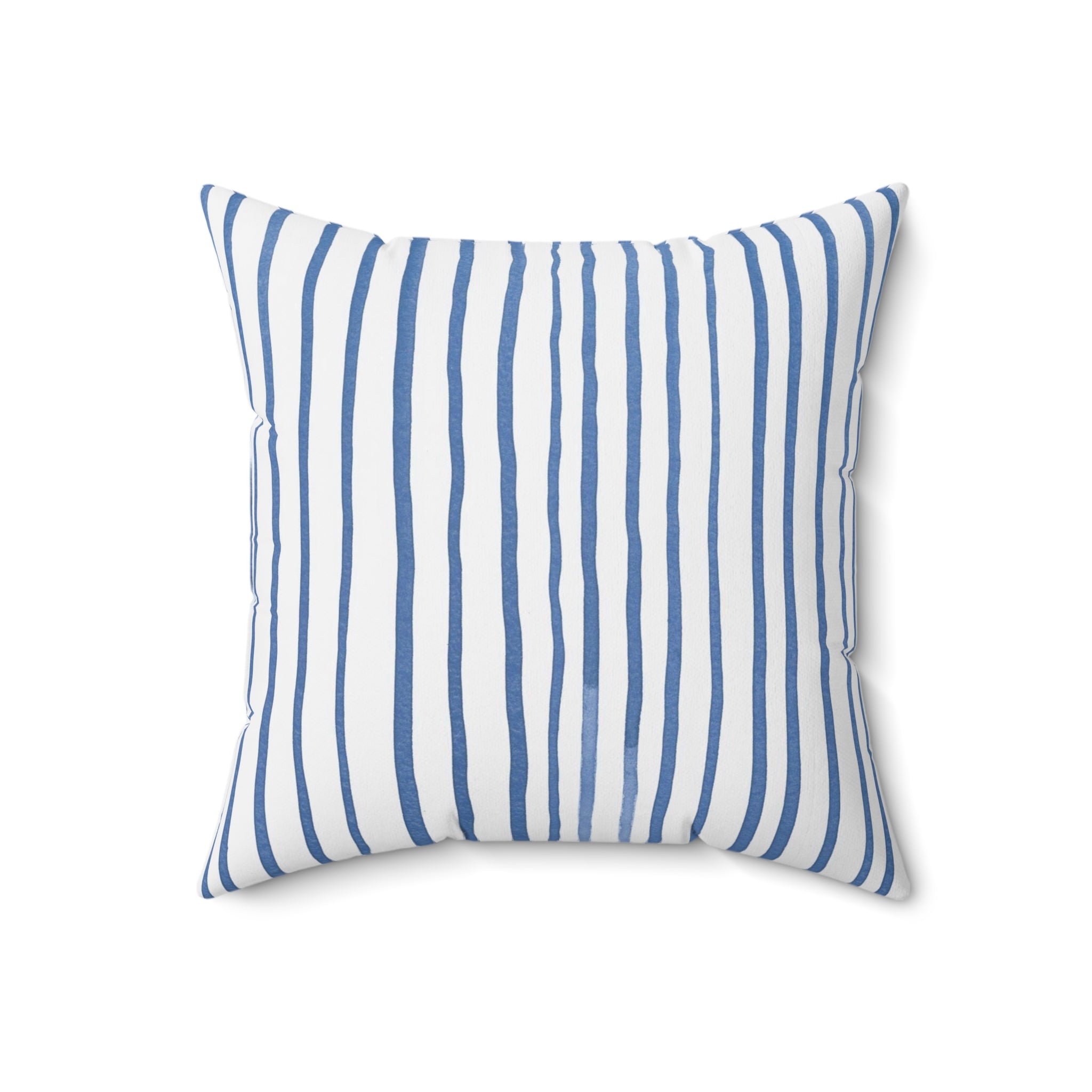 Nantucket Island Style TheNantucketHouse Spun Polyester Nautical Stripe Square Pillow. Nantucketcloth
