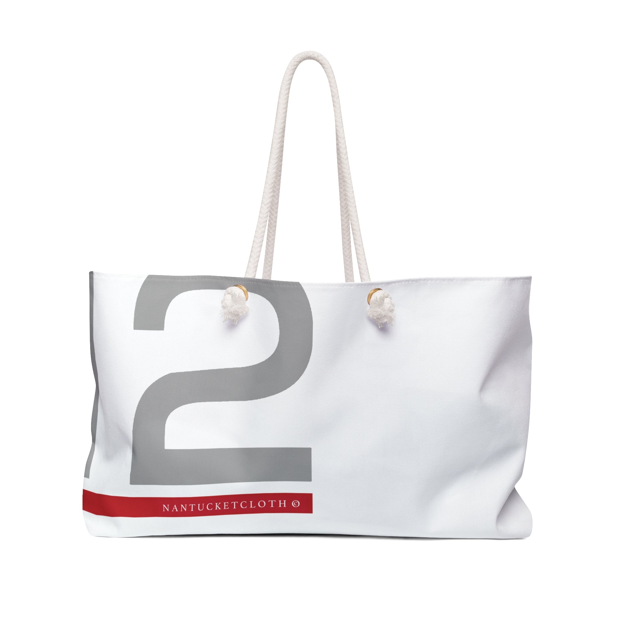 NANTUCKET Bag NANTUCKETCLOTH NAUTICAL WEEKEND TOTE WHITE SAIL BAG