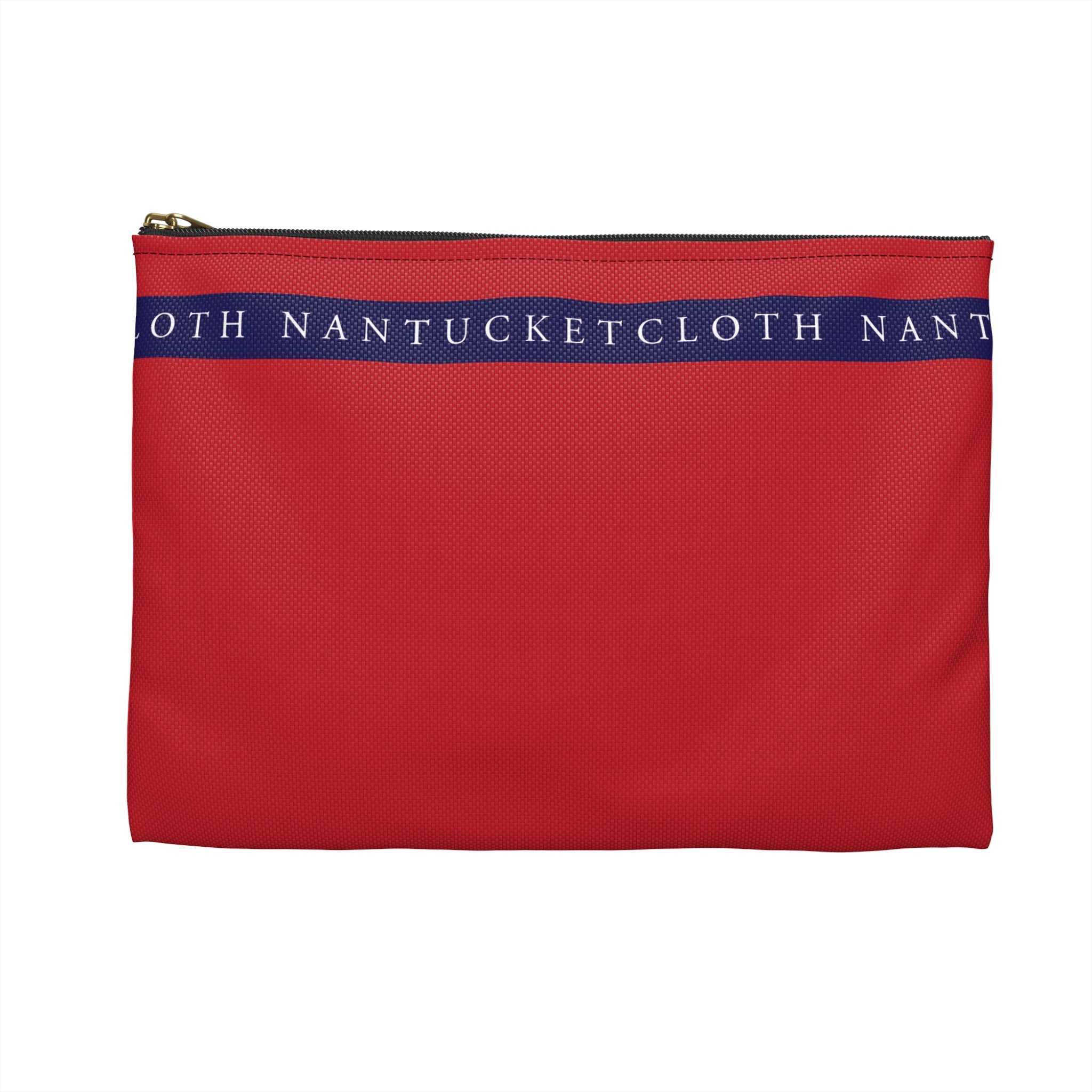 Nantucket Island Nautical RED Nantucketcloth Canvas Wristlet Bag.