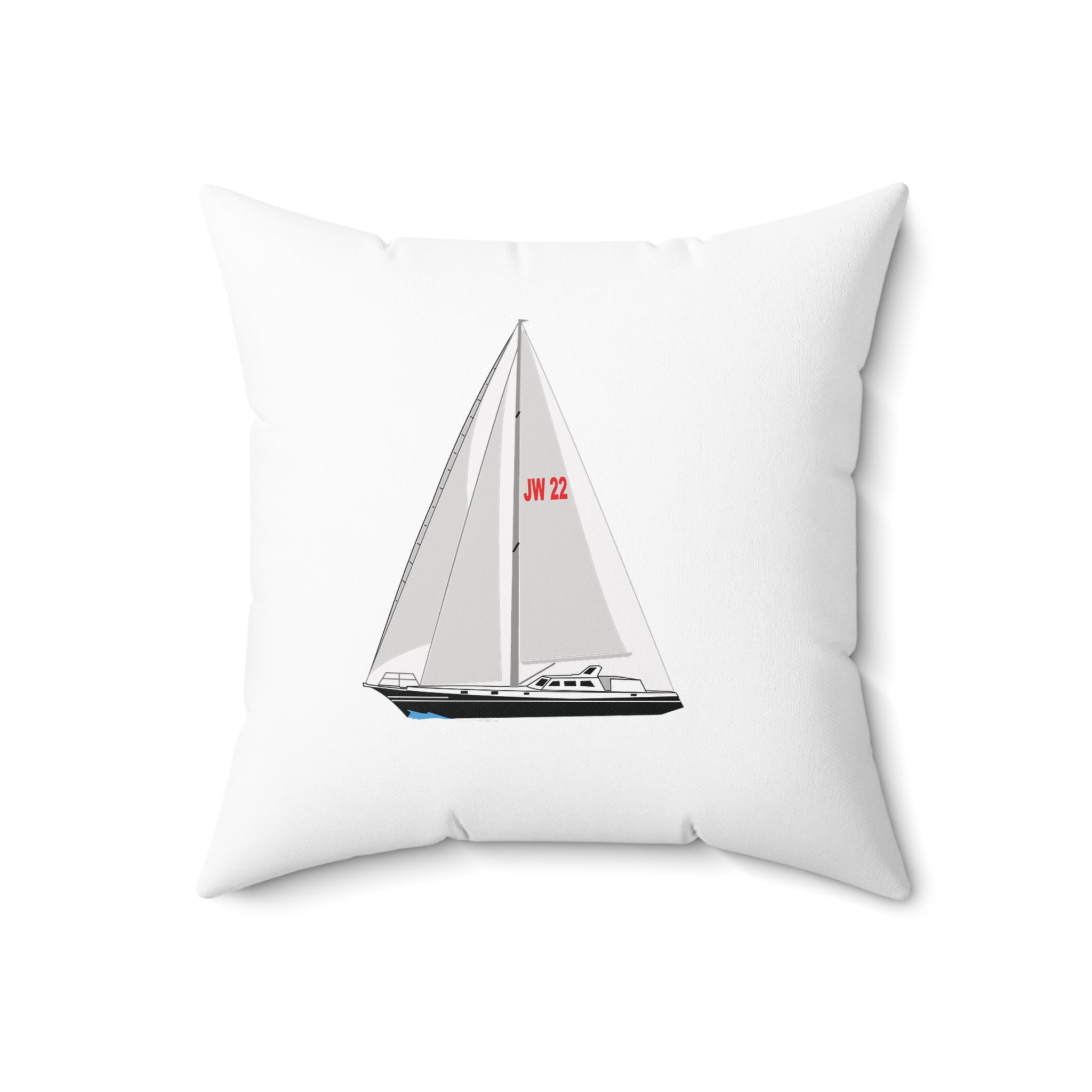 Nantucket Island Style TheNantucketHouse Spun Polyester one Nautical Sailing Yacht Square Pillow. Nantucketcloth