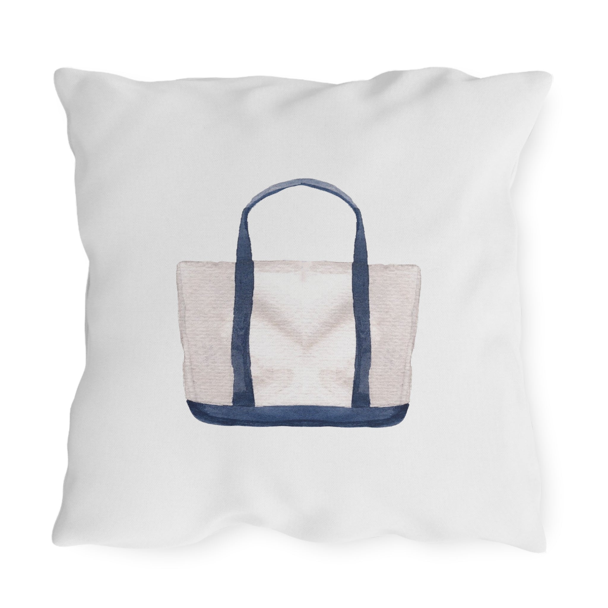 Nantucket Island Style TheNantucketHouse Spun Polyester Nautical tote Square Pillow. Nantucketcloth