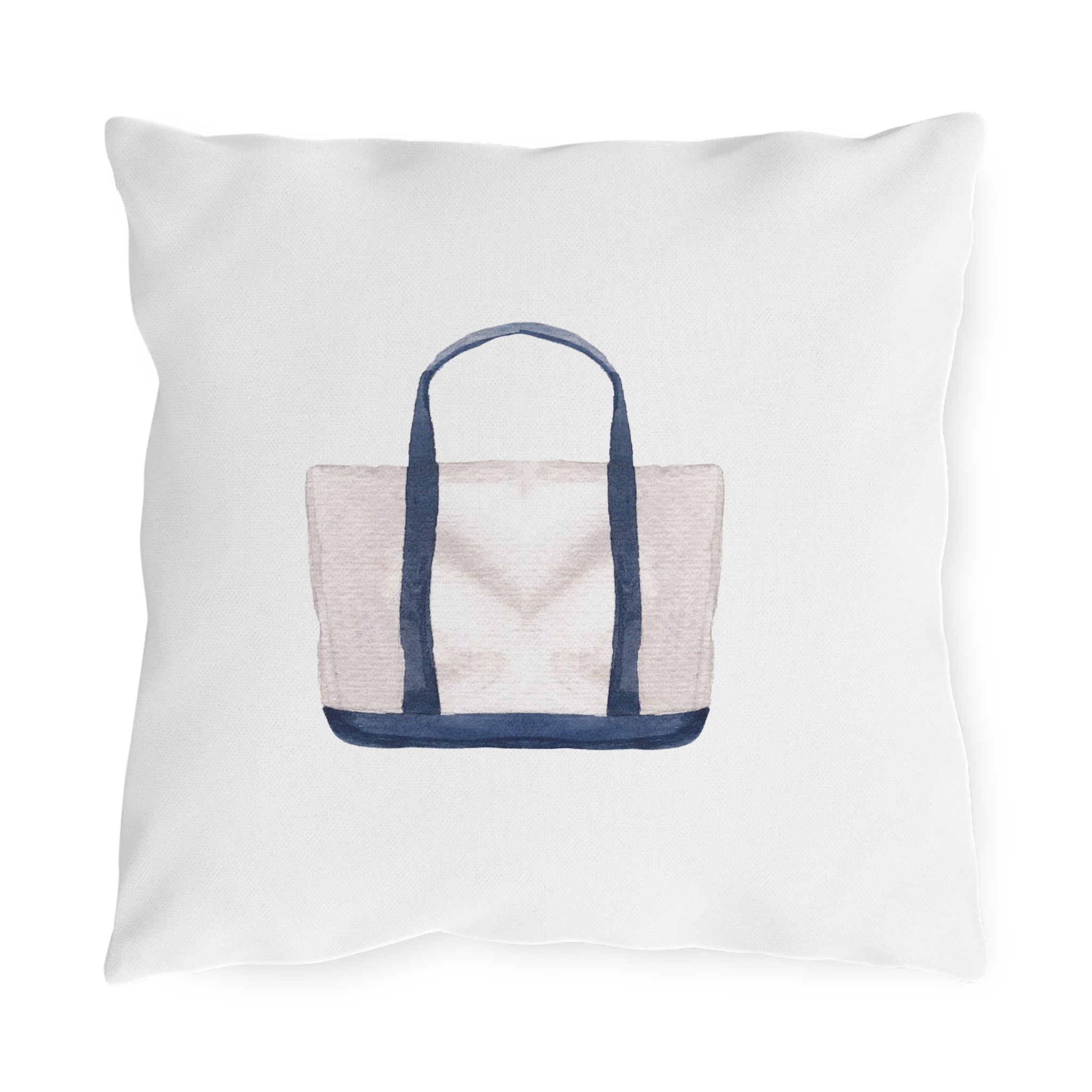 Nantucket Island Style TheNantucketHouse Spun Polyester Nautical tote Square Pillow. Nantucketcloth