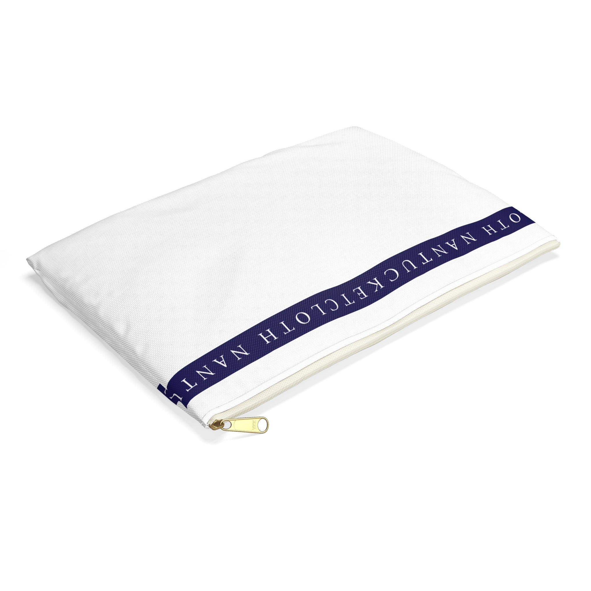 Nantucket Island Nautical SAIL WHITE Nantucketcloth Canvas Wristlet Bag.