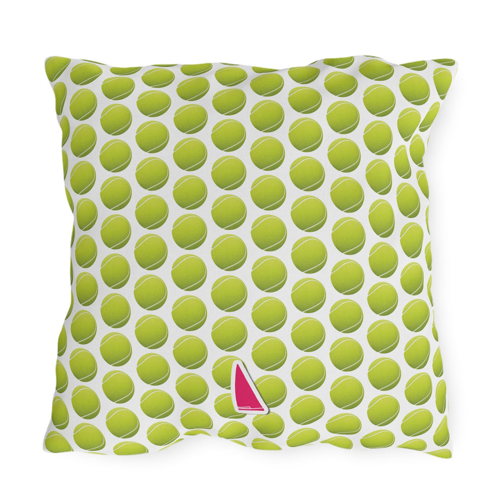 Nantucket Style NewPort TheNantucketHouse Tennis Balls Square Pillow. Nantucketcloth