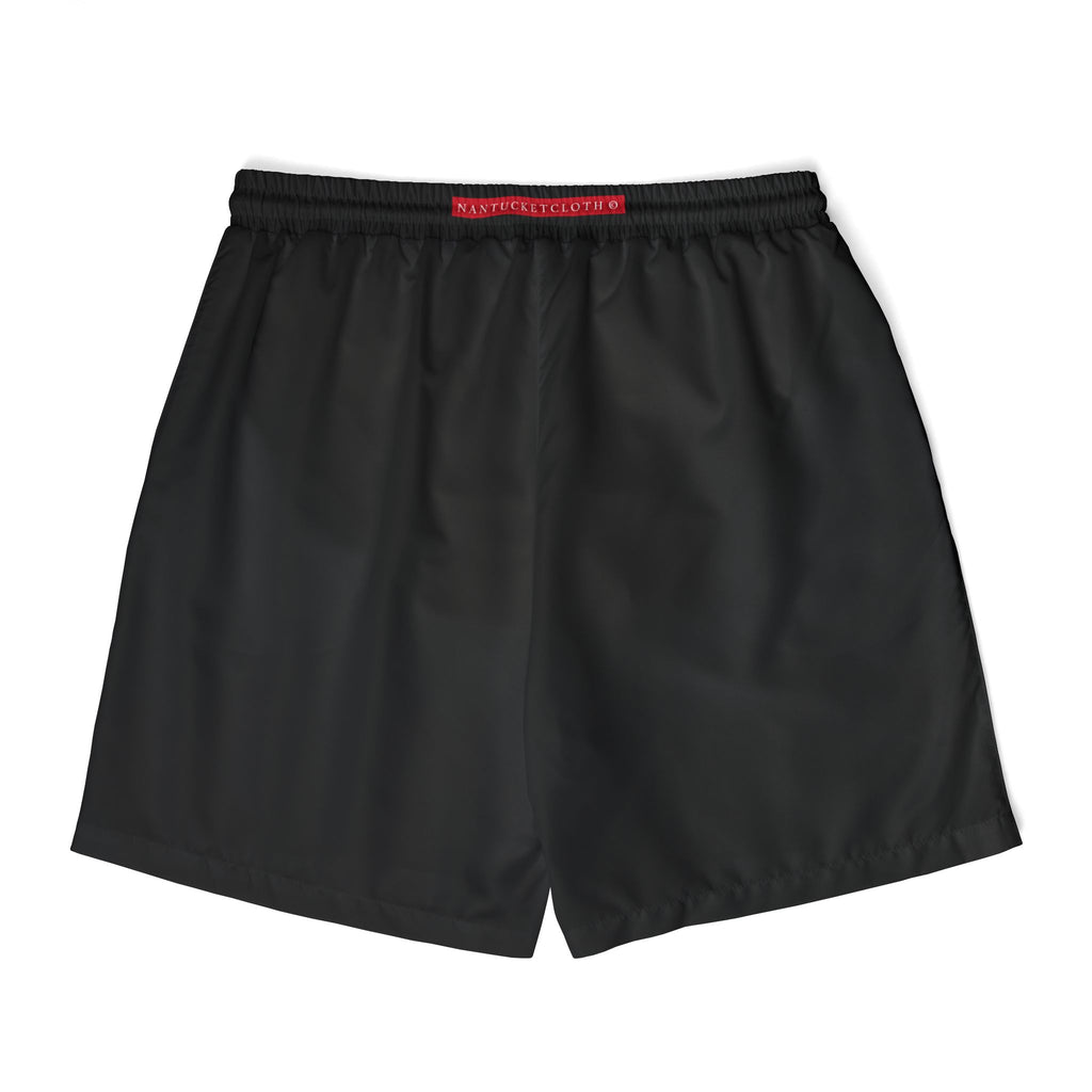 Nantucket Island Mens Swim Shorts. Nantucketcloth Black Night SkyNautical, with Pockets.