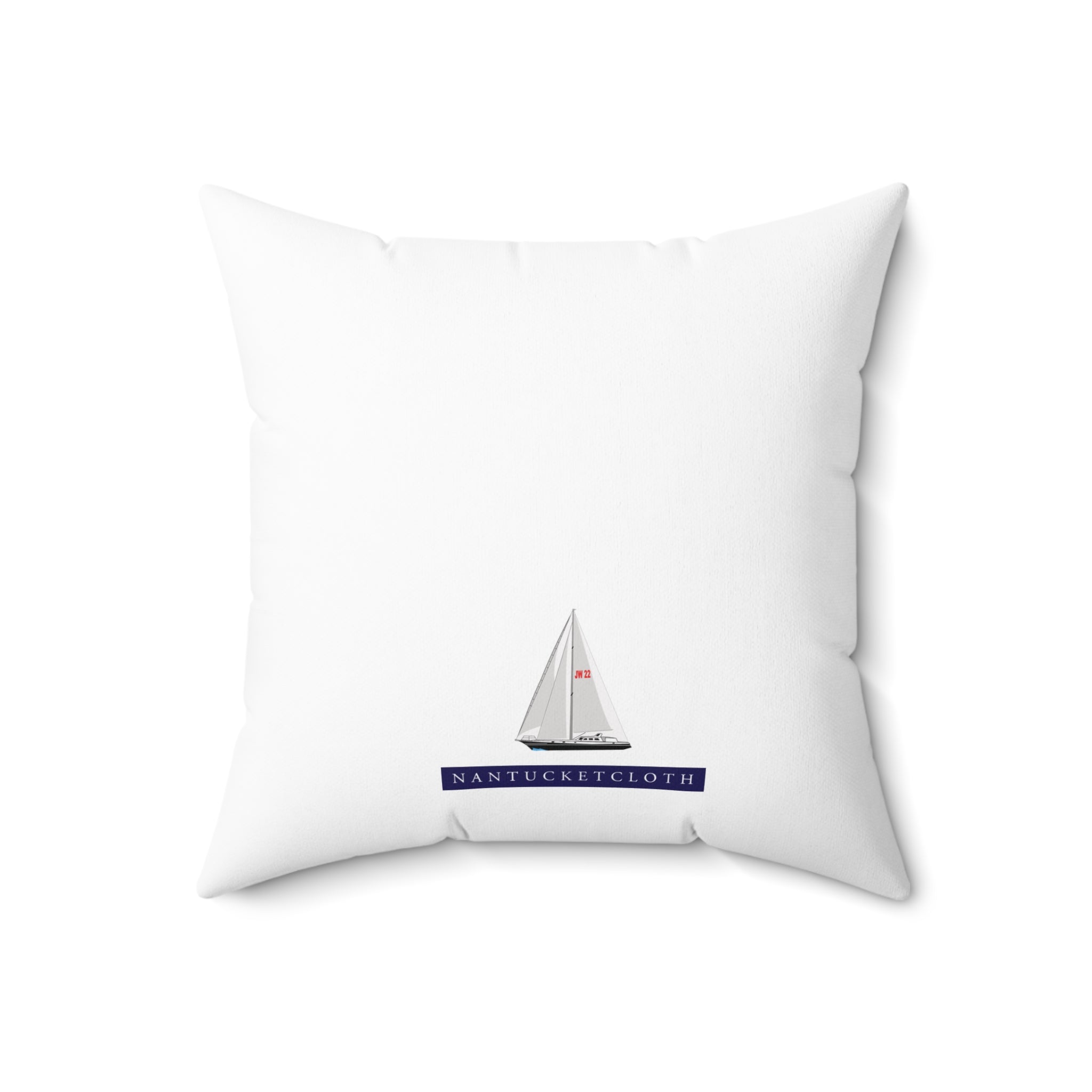 Nantucket Island Style TheNantucketHouse Spun Polyester one  Nautical Sailing Yacht Square Pillow. Nantucketcloth