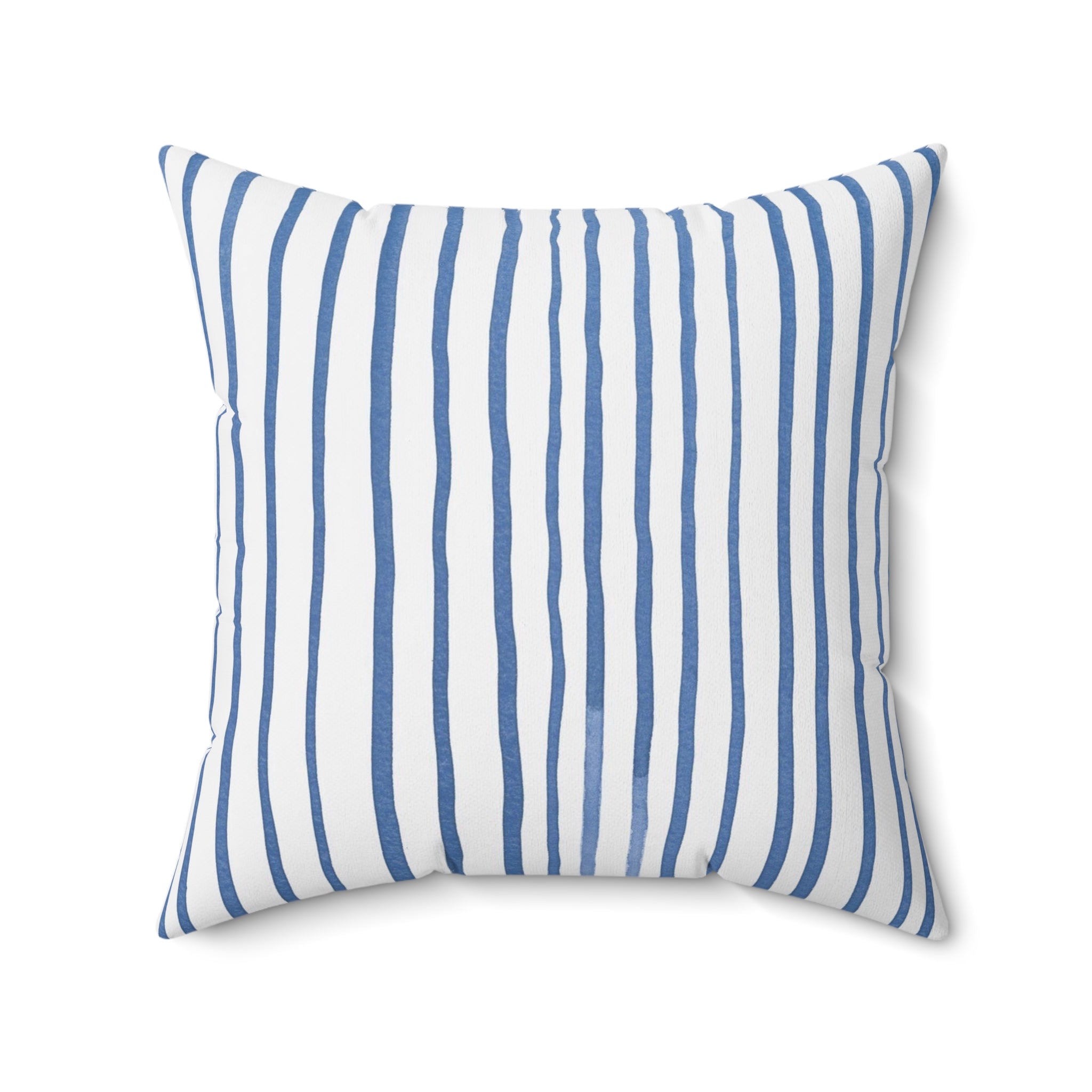 Nantucket Island Style TheNantucketHouse Spun Polyester Nautical Stripe Square Pillow. Nantucketcloth