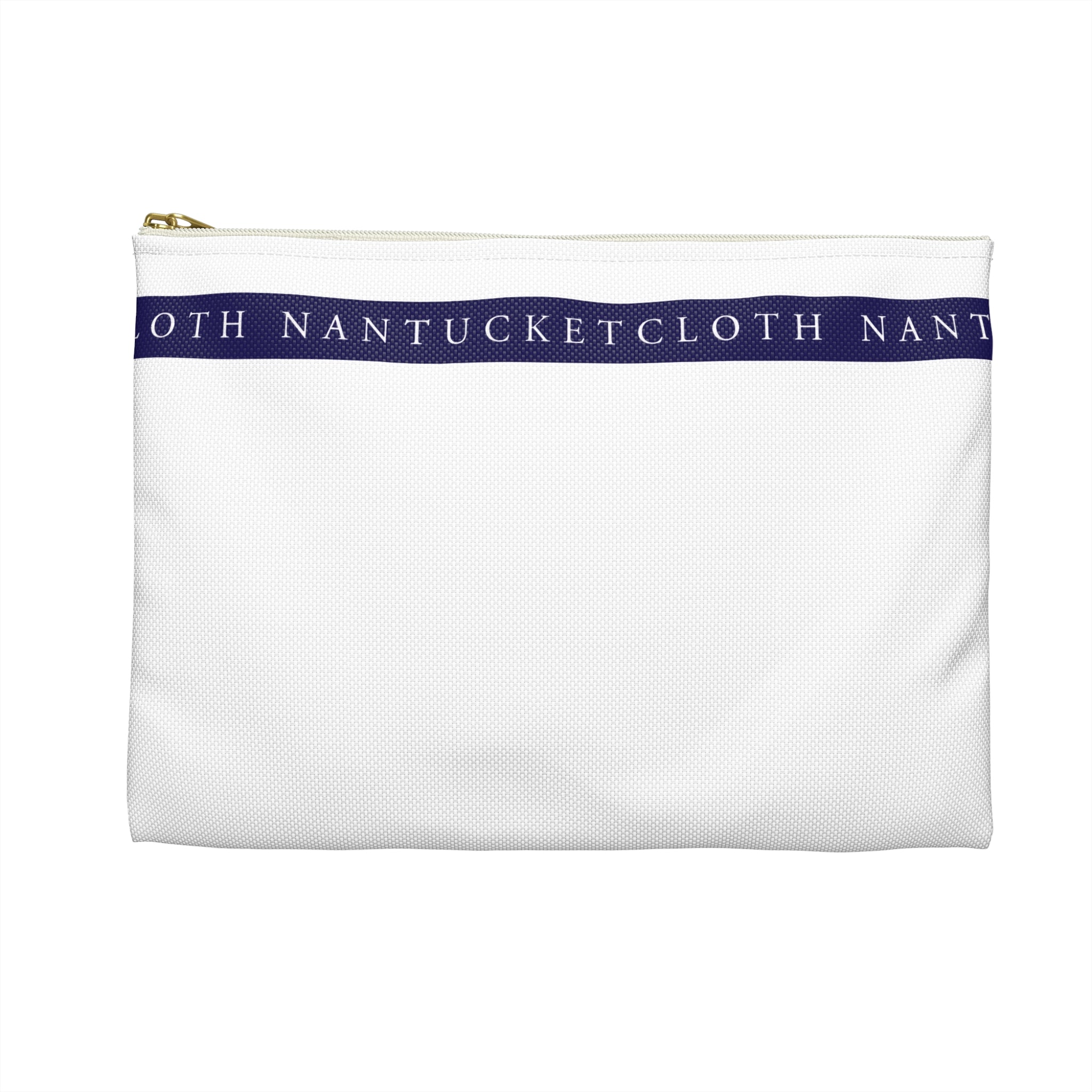 Nantucket Island Nautical SAIL WHITE Nantucketcloth Canvas Wristlet Bag.
