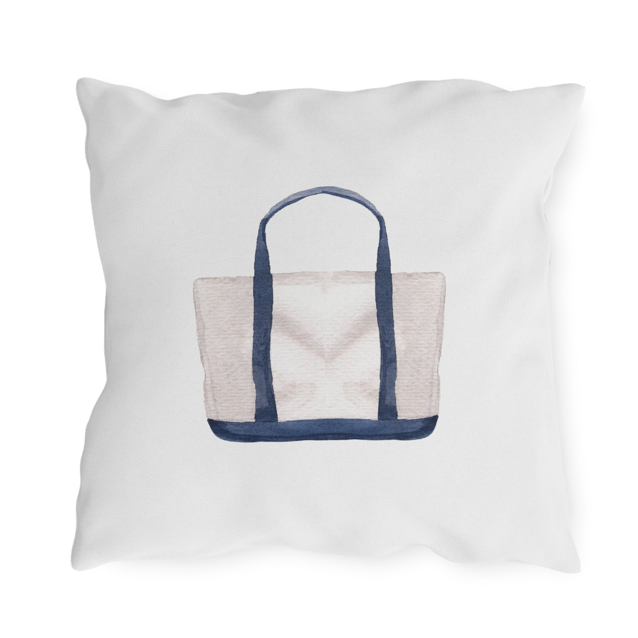 Nantucket Island Style TheNantucketHouse Spun Polyester Nautical tote Square Pillow. Nantucketcloth