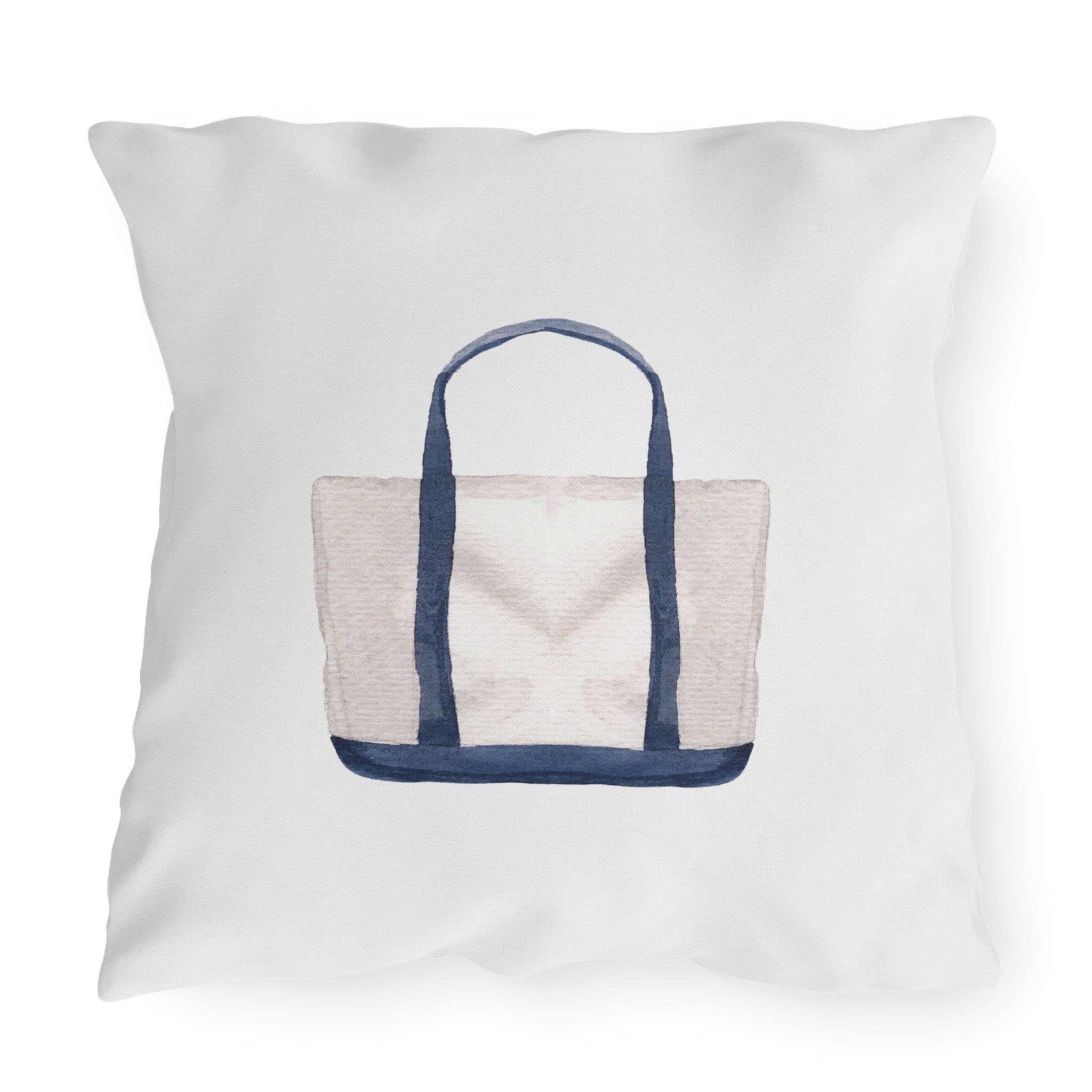 Nantucket Island Style TheNantucketHouse Spun Polyester Nautical tote Square Pillow. Nantucketcloth
