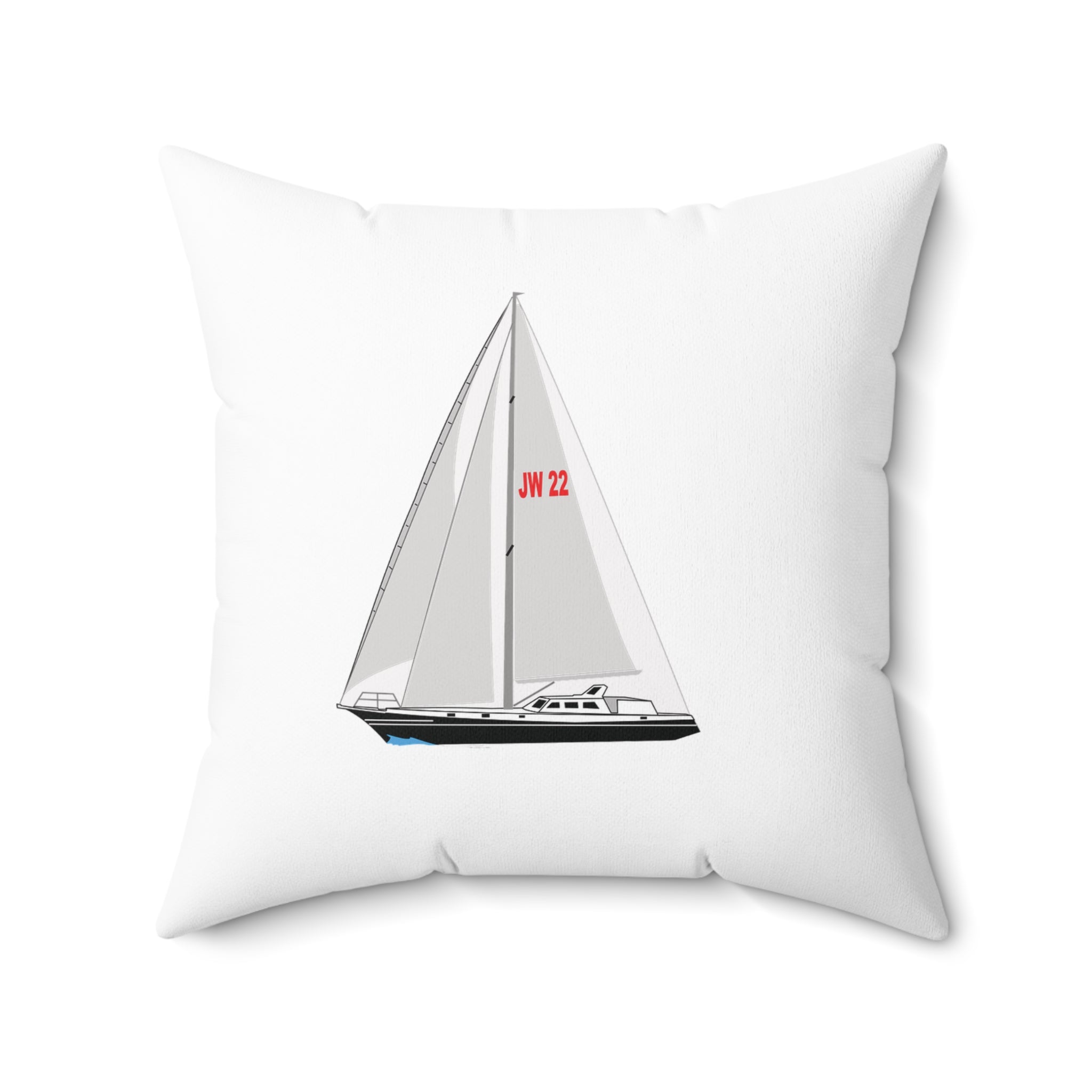 Nantucket Island Style TheNantucketHouse Spun Polyester one  Nautical Sailing Yacht Square Pillow. Nantucketcloth