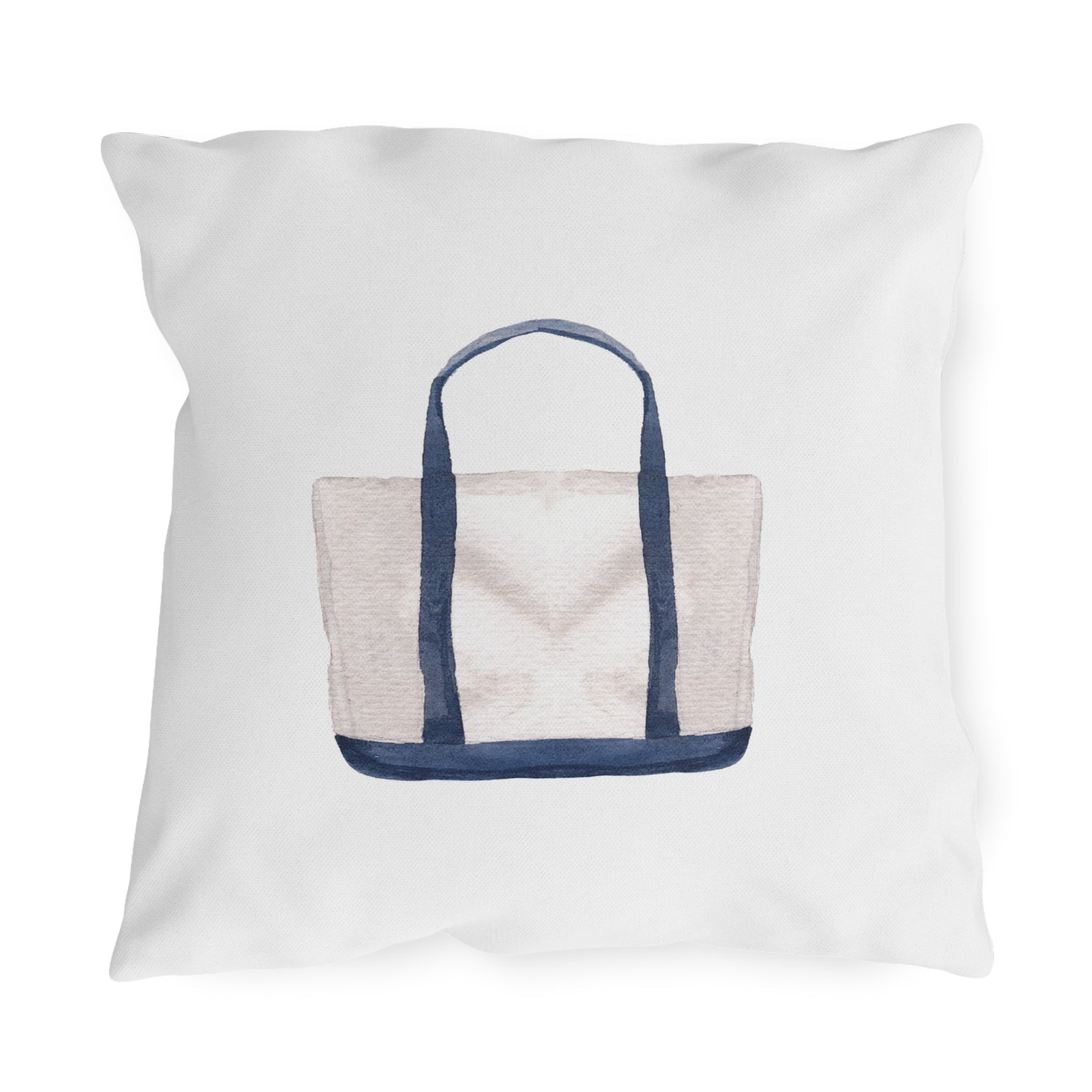 Nantucket Island Style TheNantucketHouse Spun Polyester Nautical tote Square Pillow. Nantucketcloth