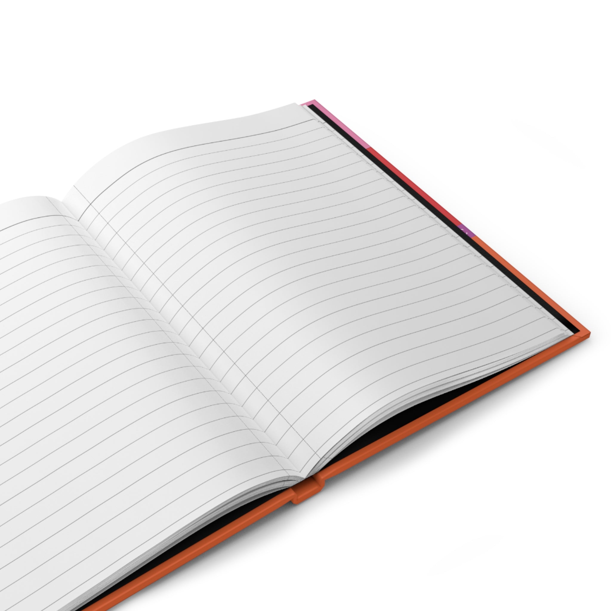 Nantucketloth red pink and orange Preppy style Hardcover Journal Matte