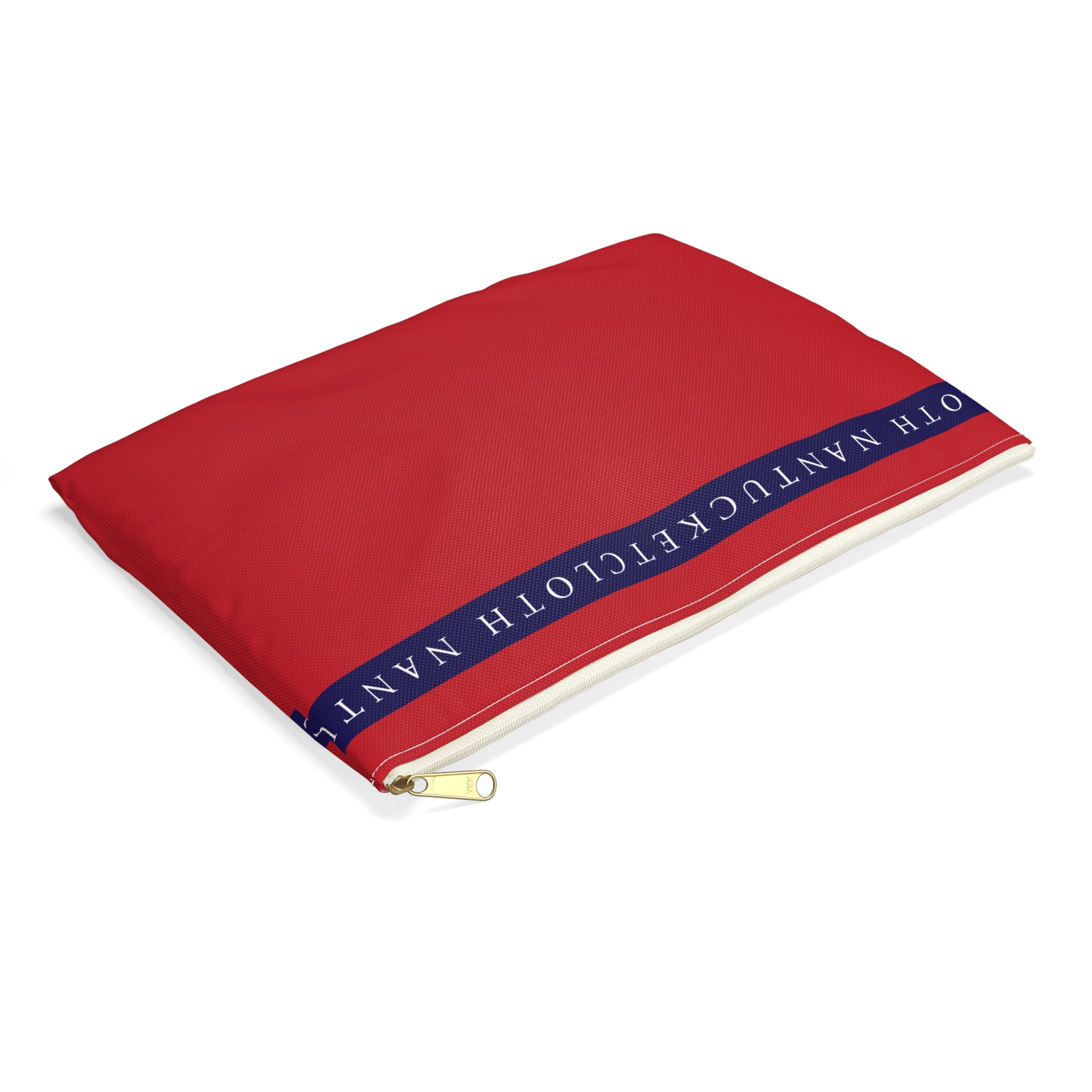 Nantucket Island Nautical RED Nantucketcloth Canvas Wristlet Bag.