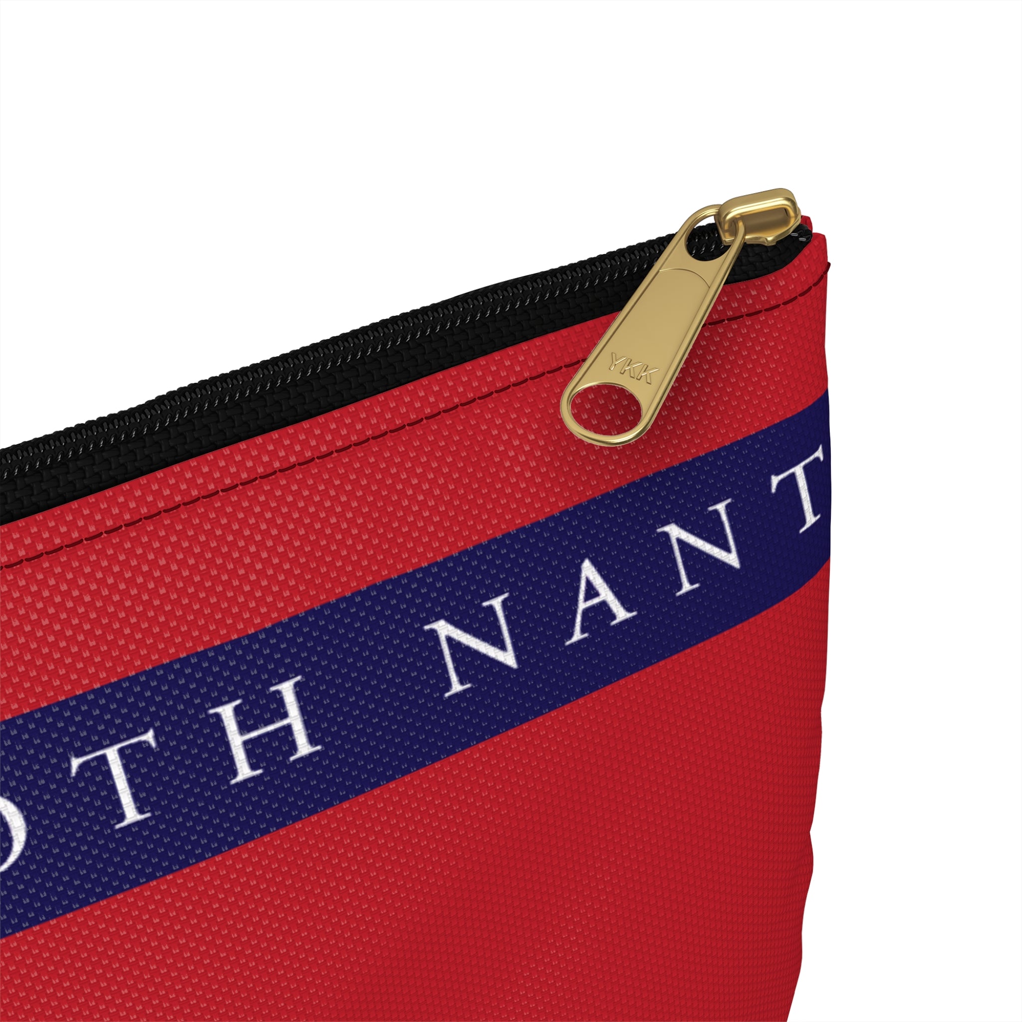 Nantucket Island Nautical RED Nantucketcloth Canvas Wristlet Bag.