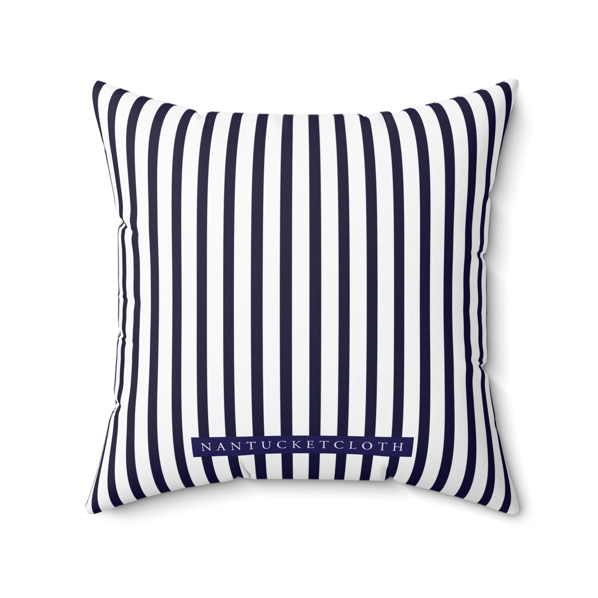 Nantucket Island Style TheNantucketHouse Spun Polyester Nautical Stripe Square Pillow. Nantucketcloth