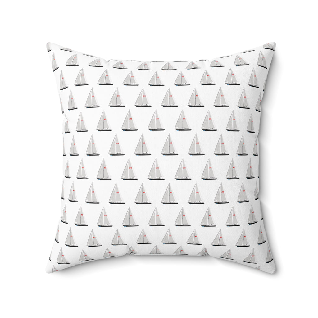 Nantucket Island Style TheNantucketHouse Spun Polyester Nautical Sailing Yacht Square Pillow. Nantucketcloth