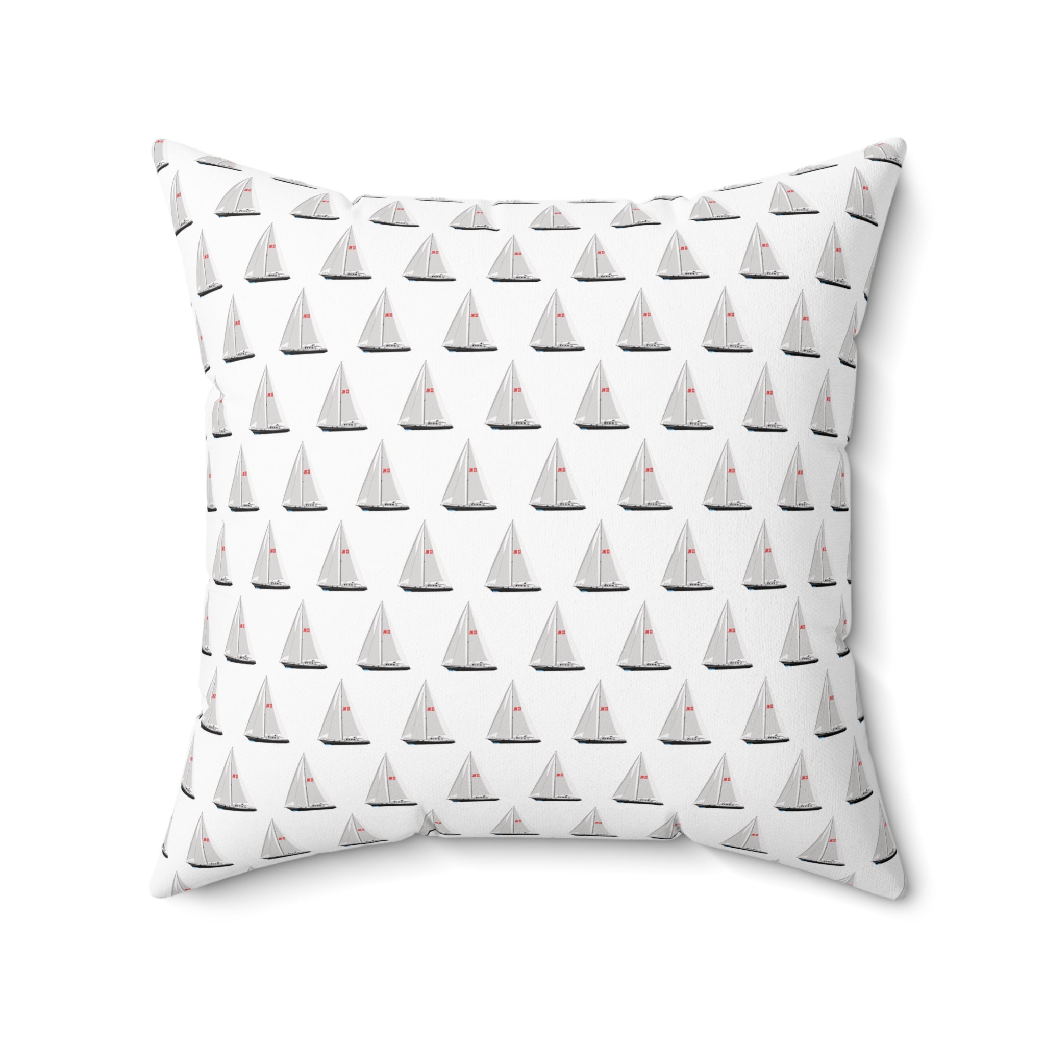Nantucket Island Style TheNantucketHouse Spun Polyester Nautical Sailing Yacht Square Pillow. Nantucketcloth