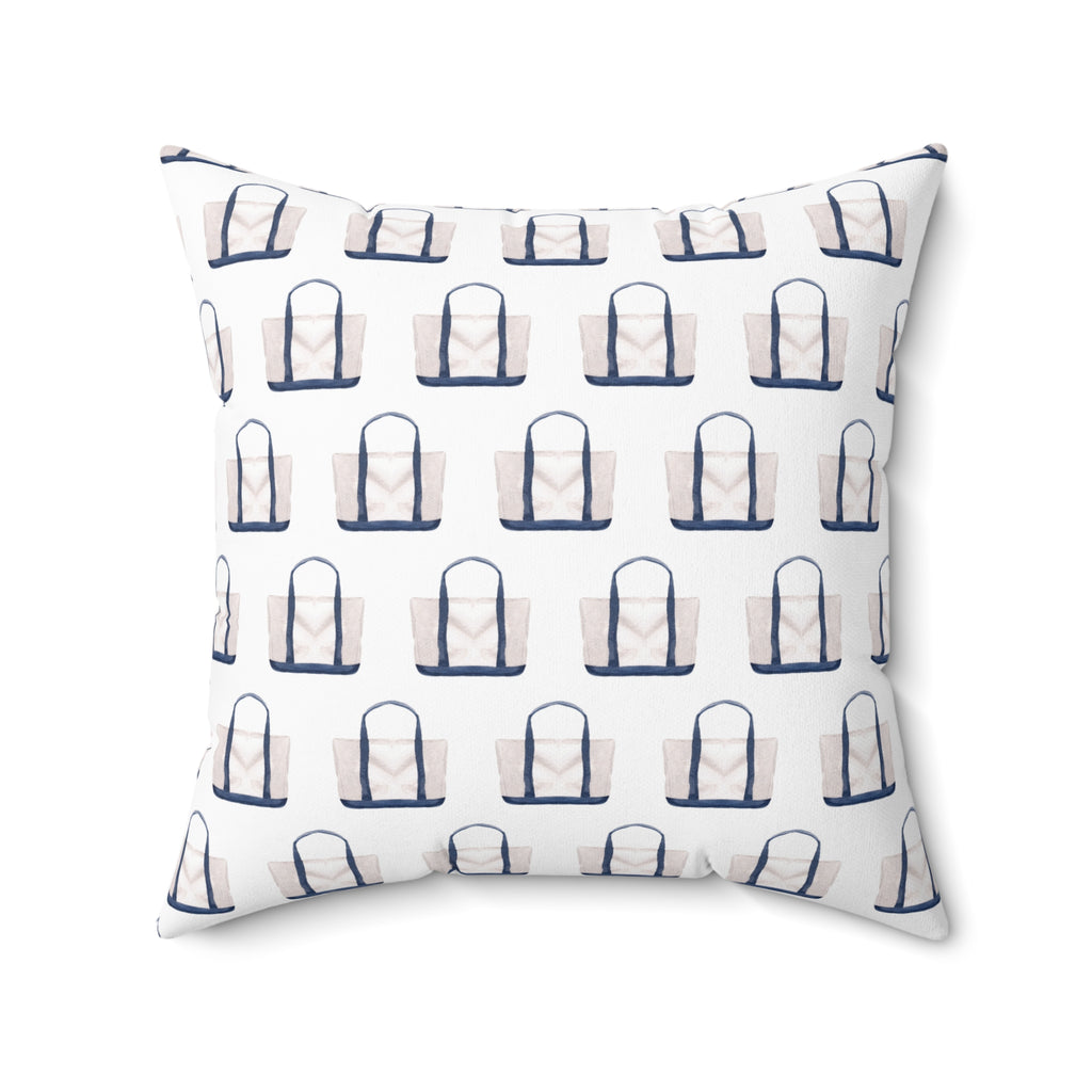 Nantucket Island Style TheNantucketHouse Tote Spun Polyester Square Pillow Nantucketcloth.
