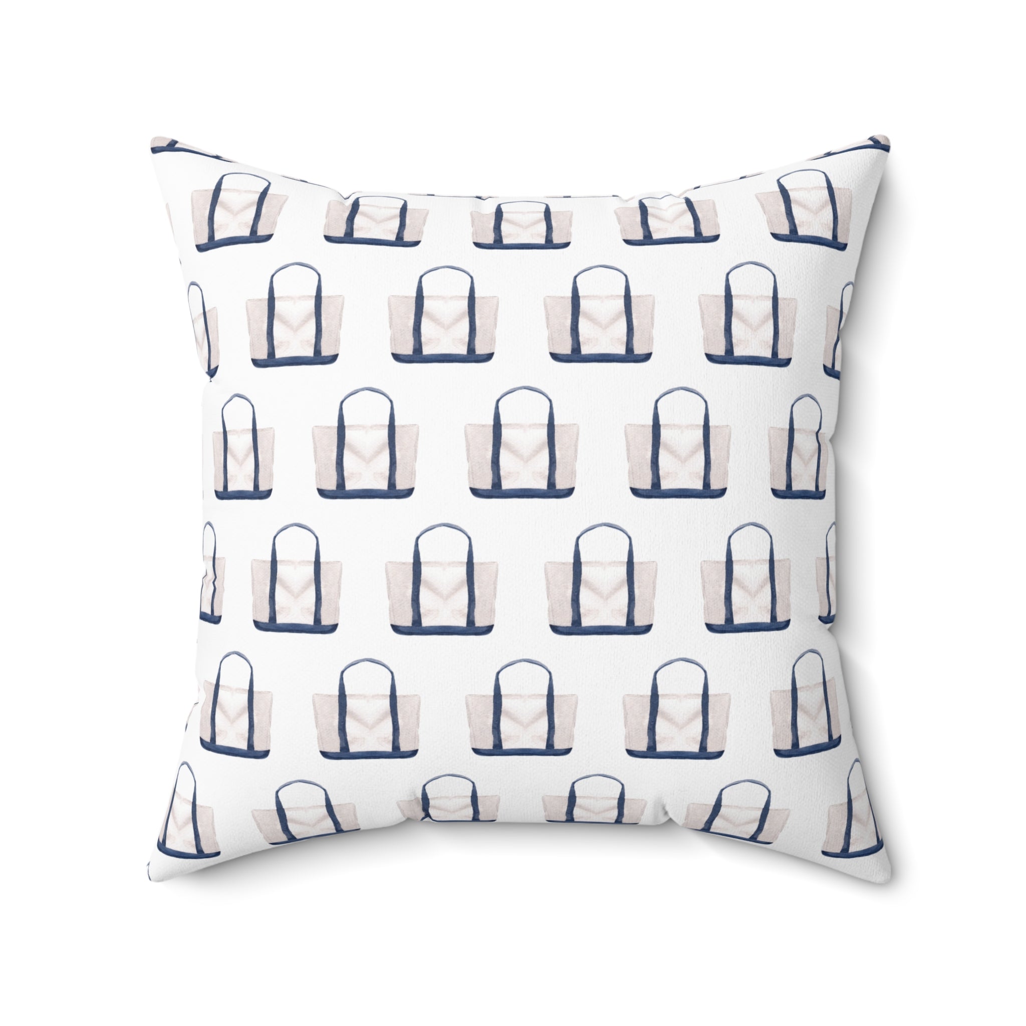 Nantucket Island Style TheNantucketHouse Tote Spun Polyester Square Pillow Nantucketcloth.