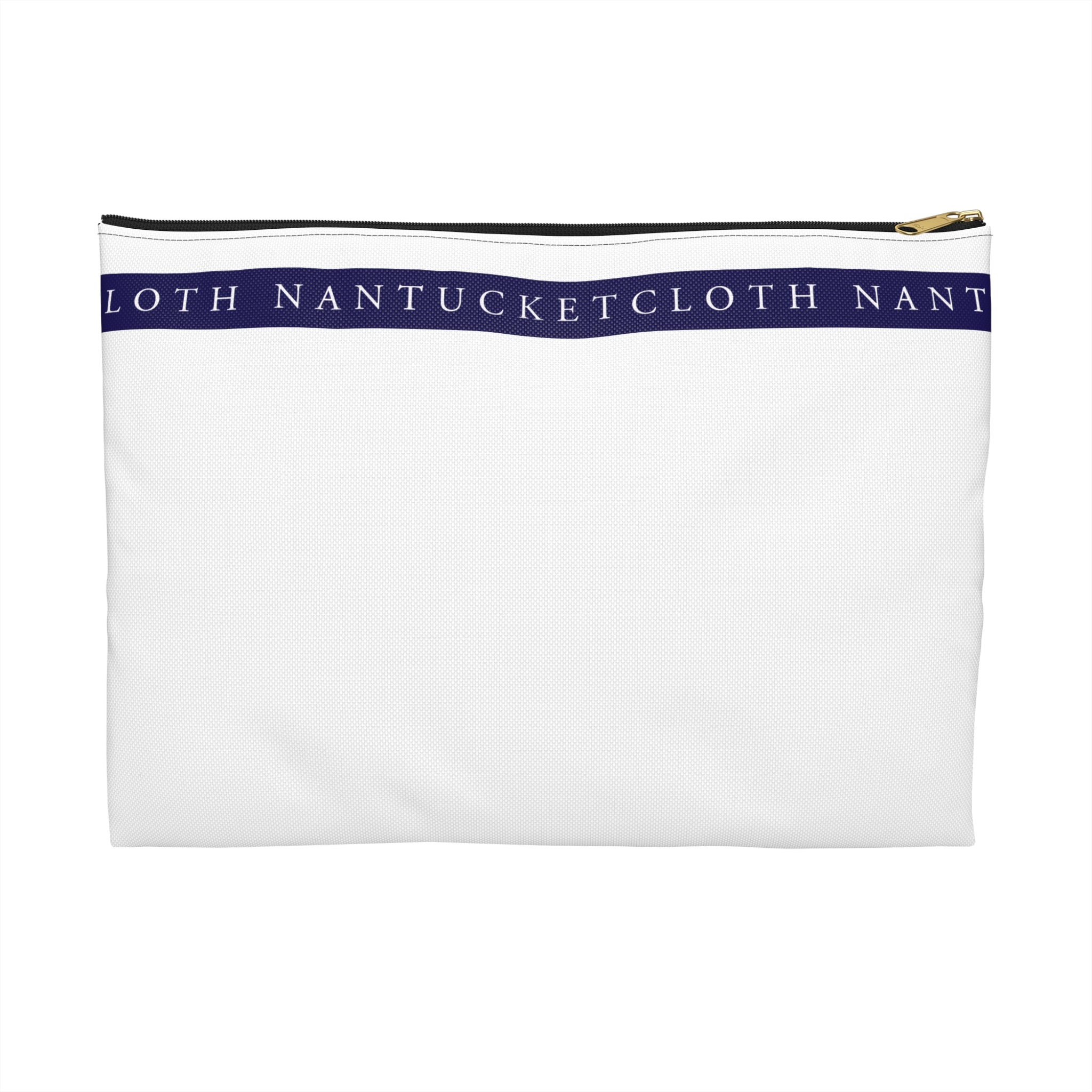 Nantucket Island Nautical SAIL WHITE Nantucketcloth Canvas Wristlet Bag.