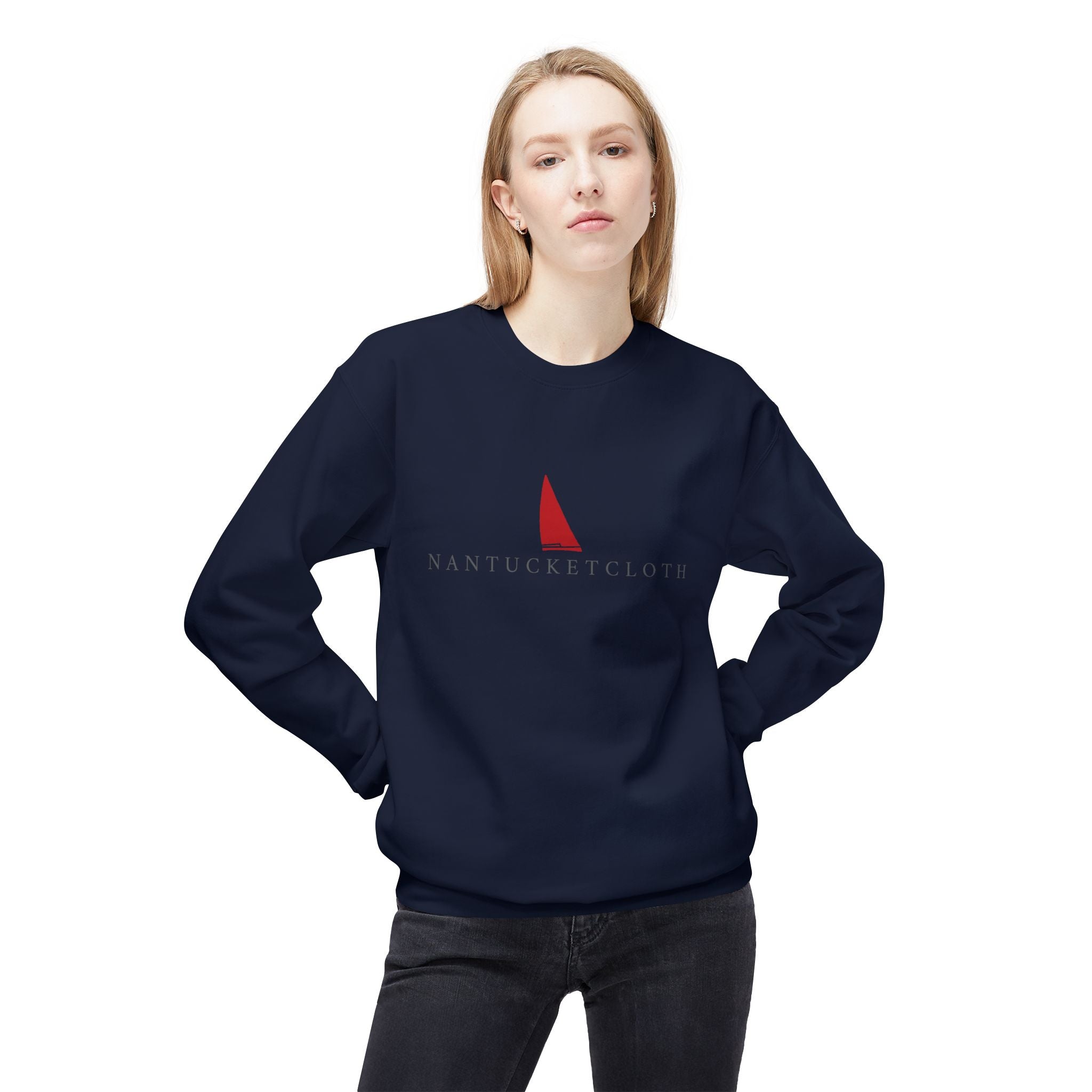 Nantucket shopping Nantucketcloth Nautical NEW BEDFORD Unisex Midweight Softstyle Fleece Crewneck Sweatshirt