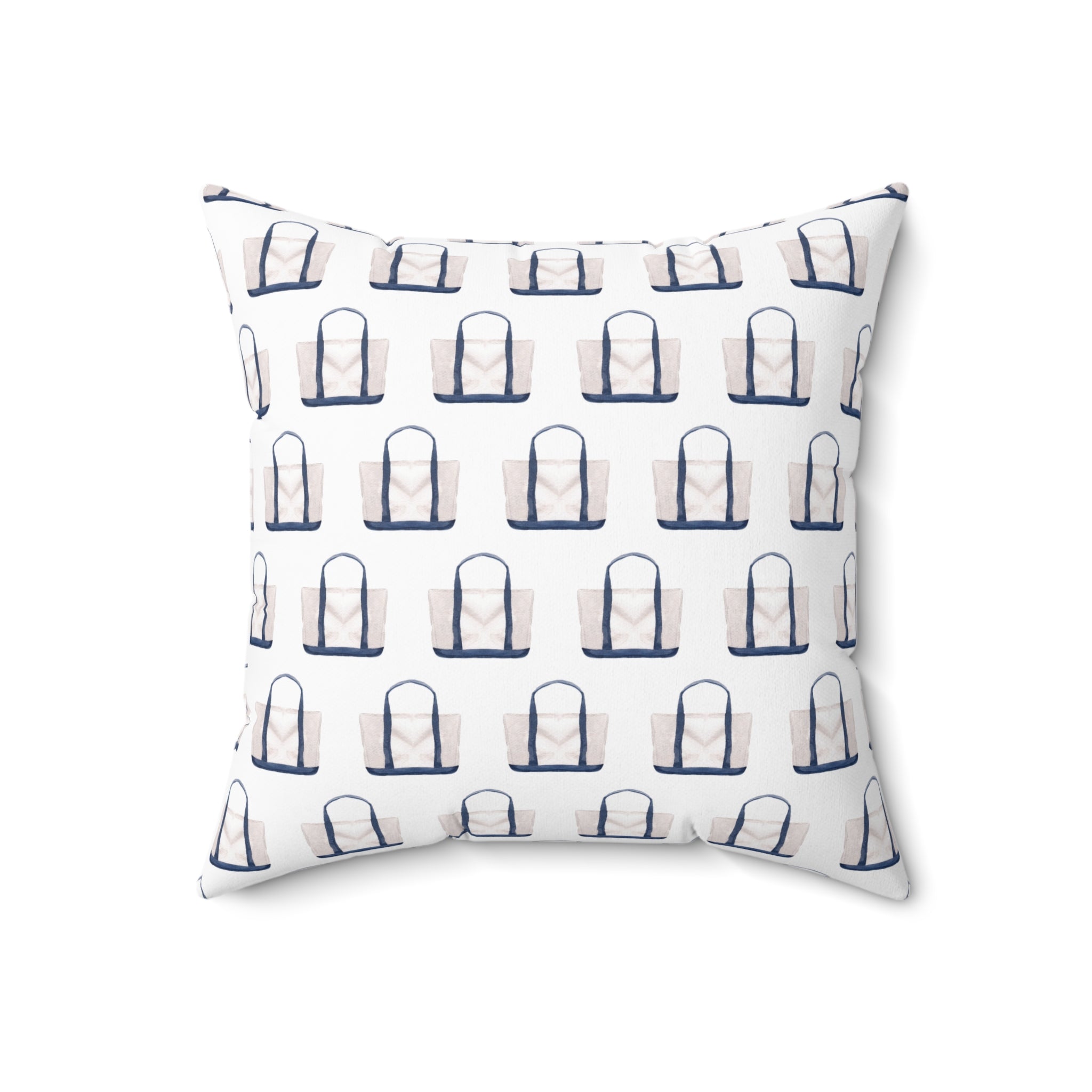 Nantucket Island Style TheNantucketHouse Tote Spun Polyester Square Pillow Nantucketcloth.