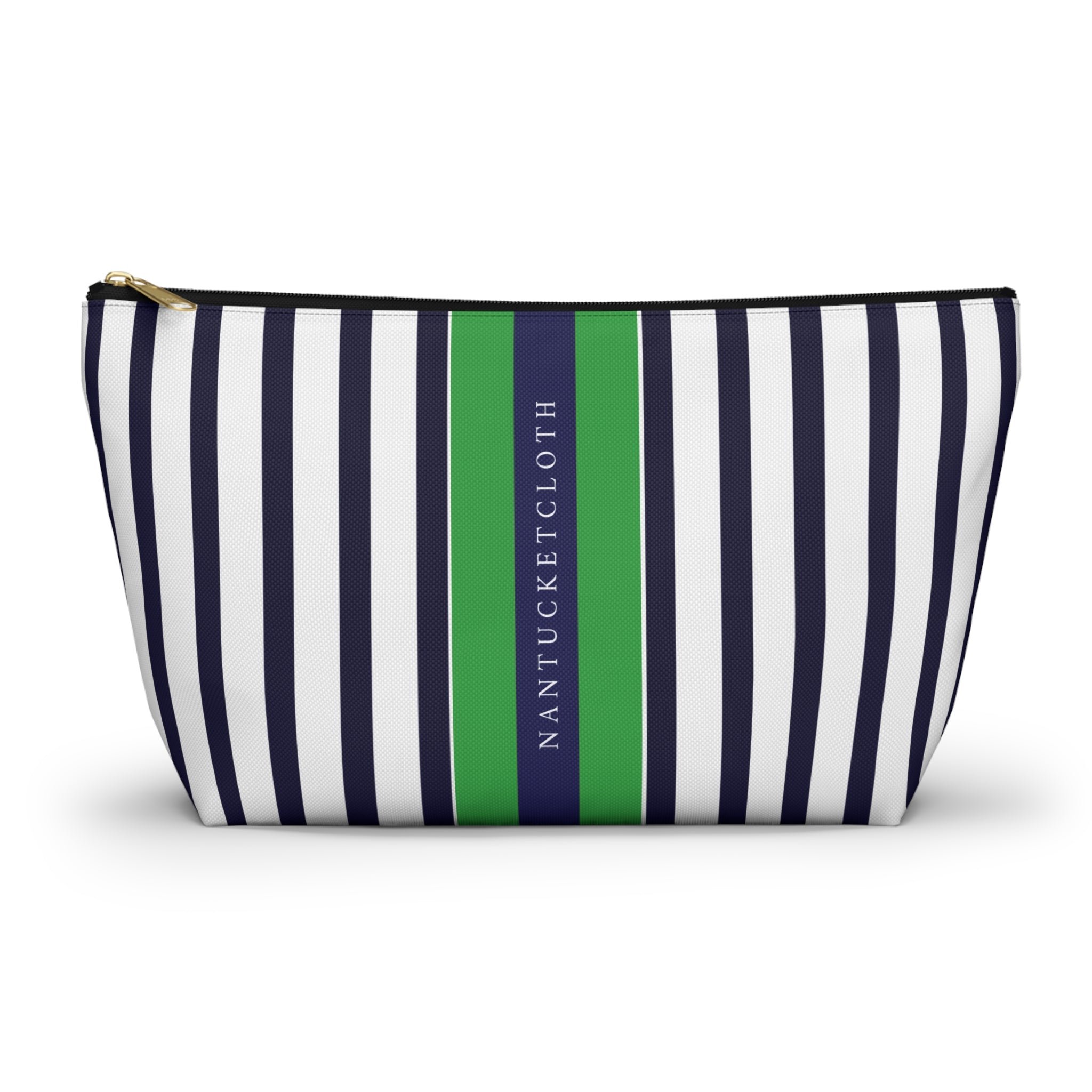 Nantucket shopping Nantucketcloth Nautical Sailboat Stripe Canvas Zip Pocketbook Bag