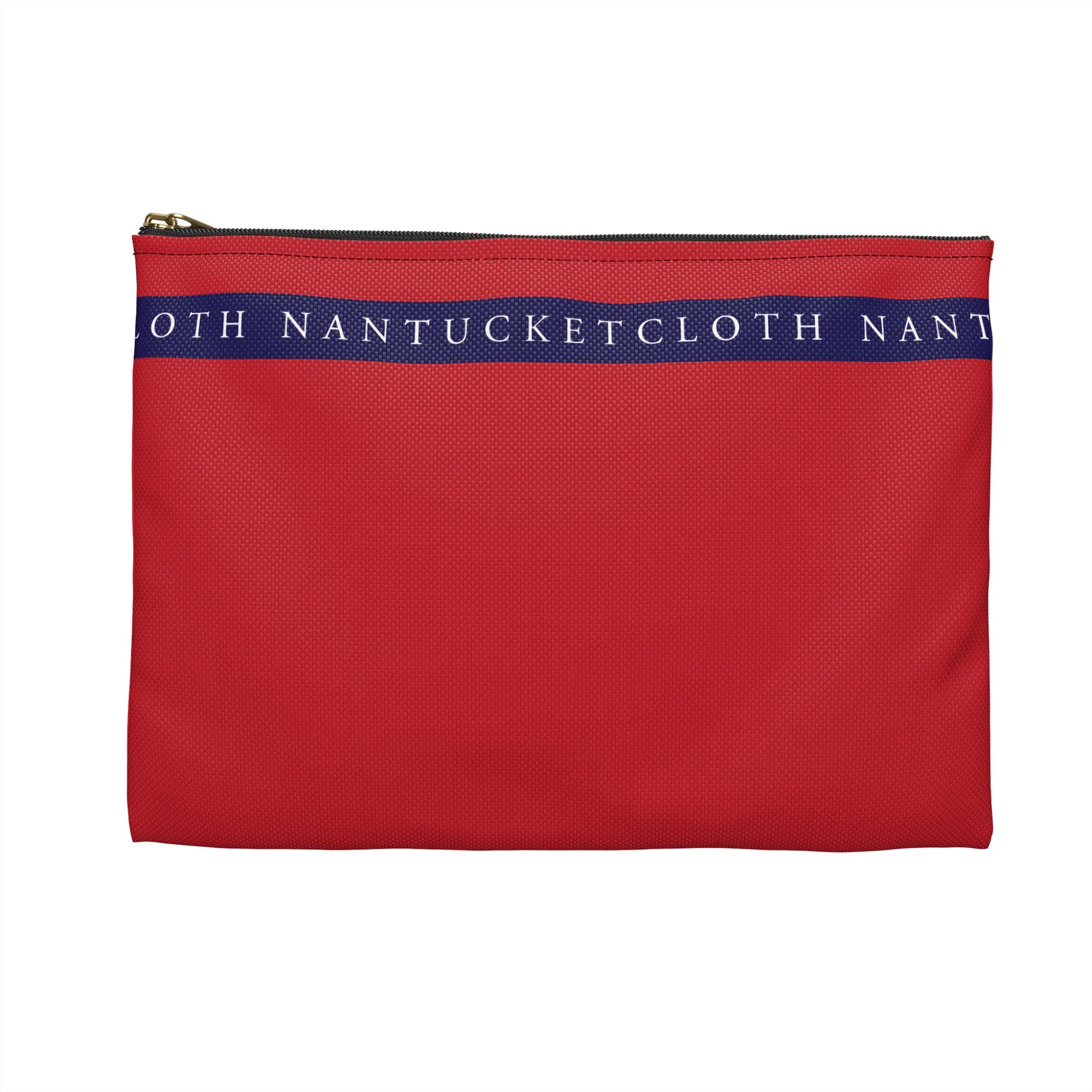 Nantucket Island Nautical RED Nantucketcloth Canvas Wristlet Bag.