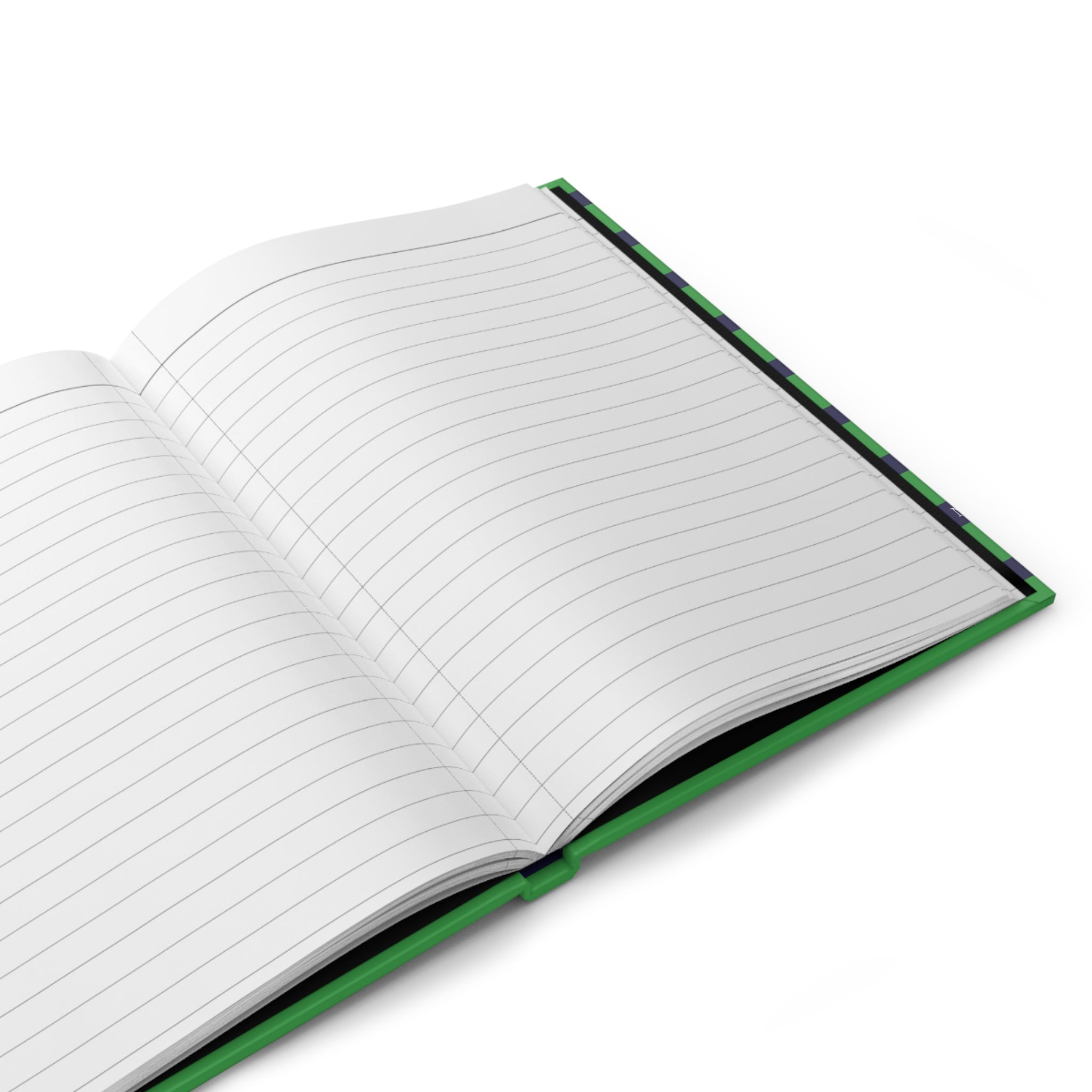 Nantucketloth Green and Blue Preppy style Hardcover Journal Matte