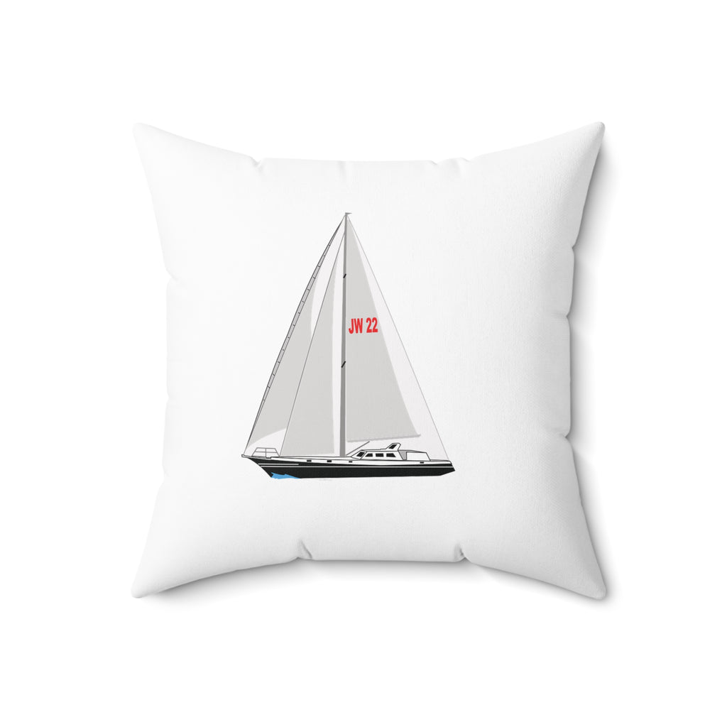Nantucket Island Style TheNantucketHouse Spun Polyester one  Nautical Sailing Yacht Square Pillow. Nantucketcloth
