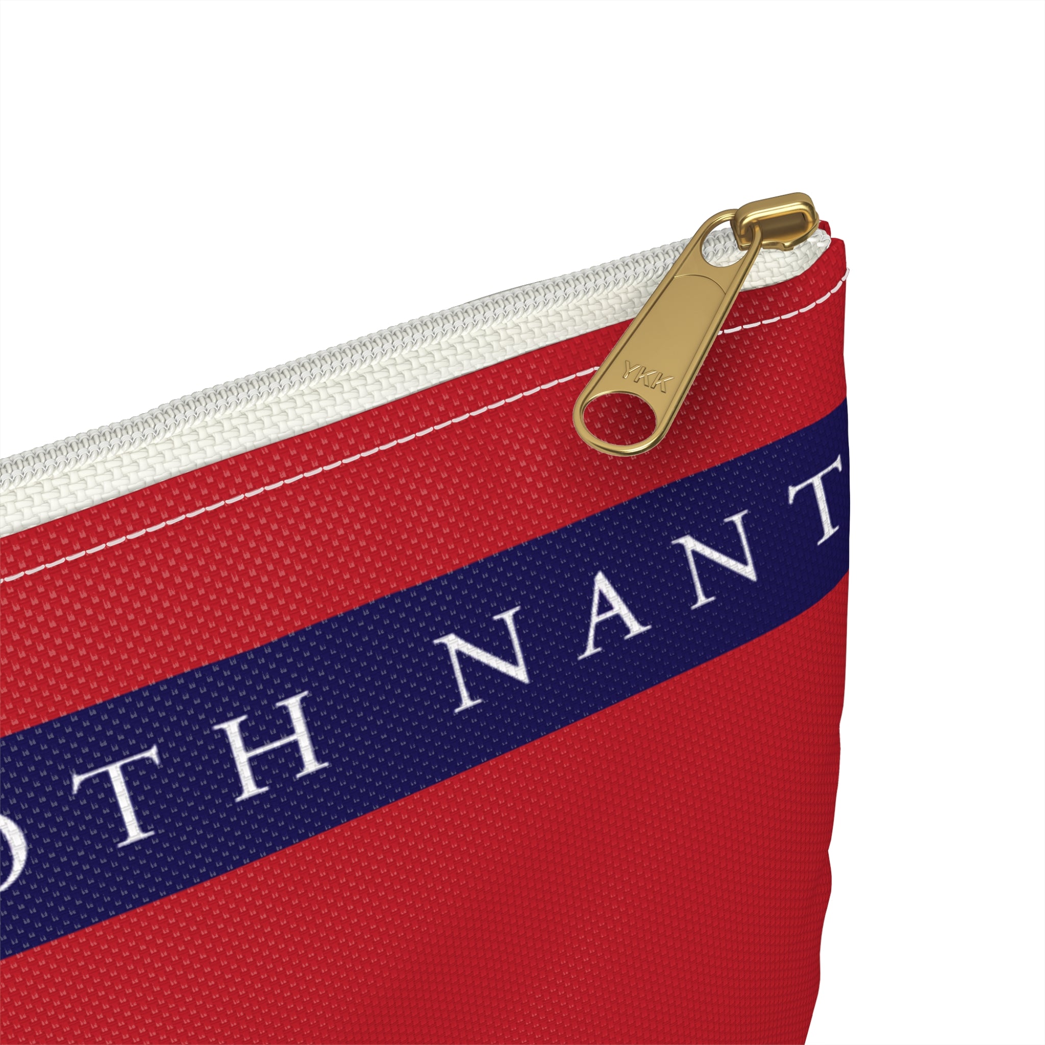 Nantucket Island Nautical RED Nantucketcloth Canvas Wristlet Bag.