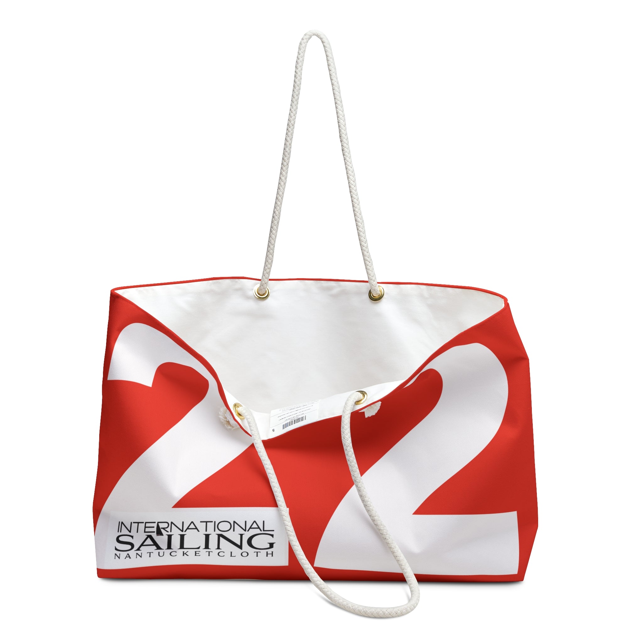 NANTUCKET Bag NANTUCKETCLOTH nautical tote weekend  Bright orange cocktail party 22 sail, The  BAG
