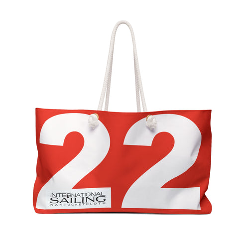 NANTUCKET Bag NANTUCKETCLOTH nautical tote weekend orange cocktail party 22 sail  BAG