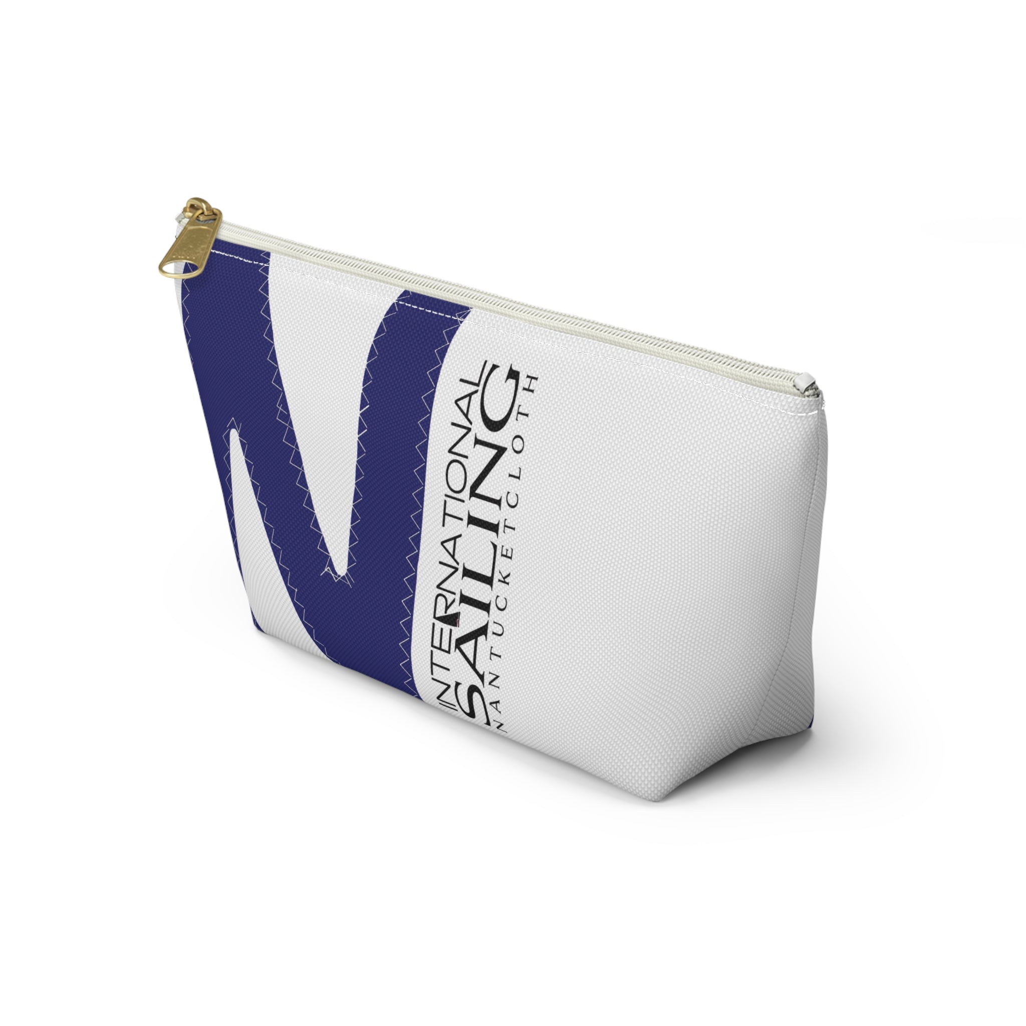 Nantucket Best shopping Nantucketcloth Nautical WHITE SAILCLOTH   white Canvas Zip Pocketbook Bag