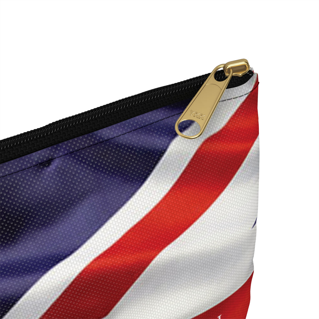 Nantucket Island Nantucketcloth England Flag Canvas Dinner Bag.  zipper