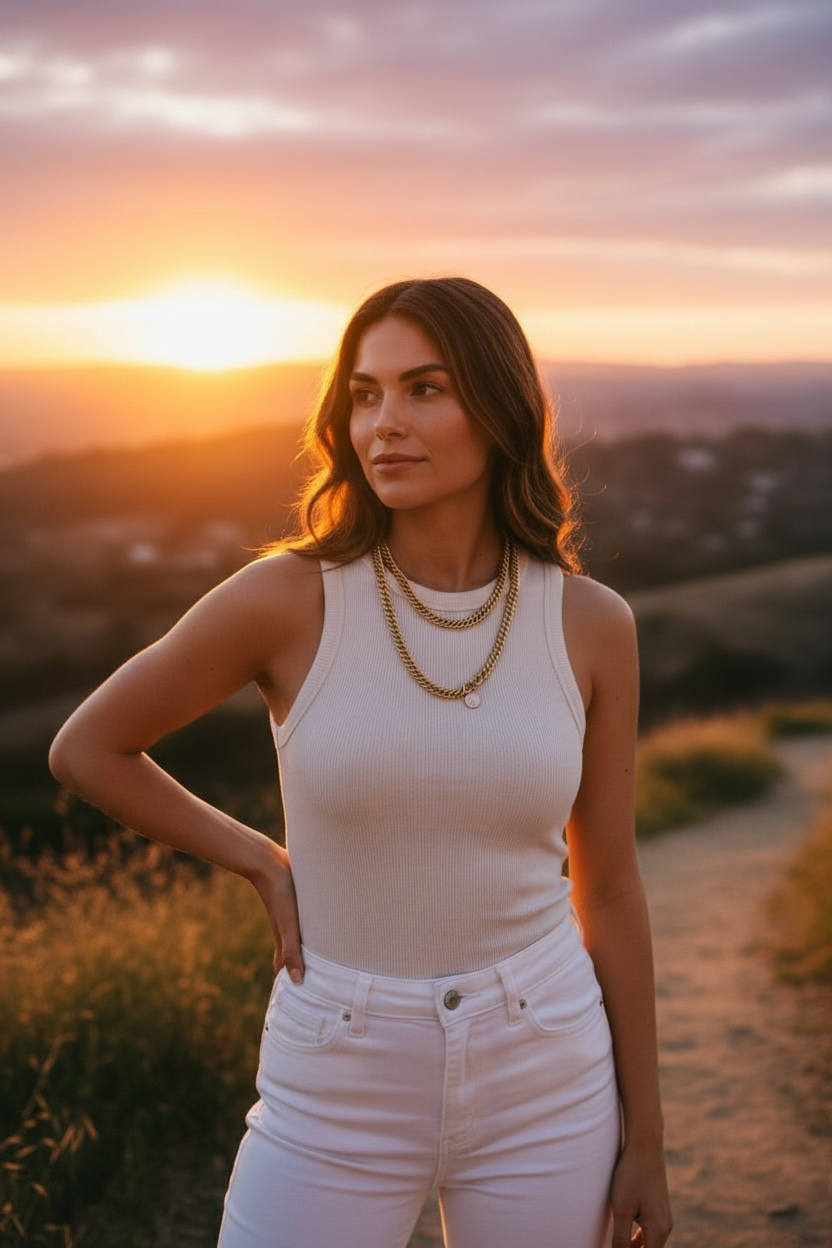 Nantucket Jewelry, Vintage Gold Chain. For Men or Women.