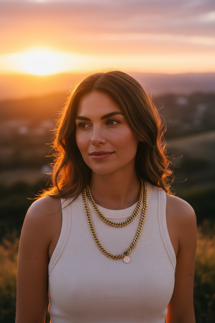 Nantucket Jewelry, Vintage Gold Chain. For Men or Women.. One of a kind