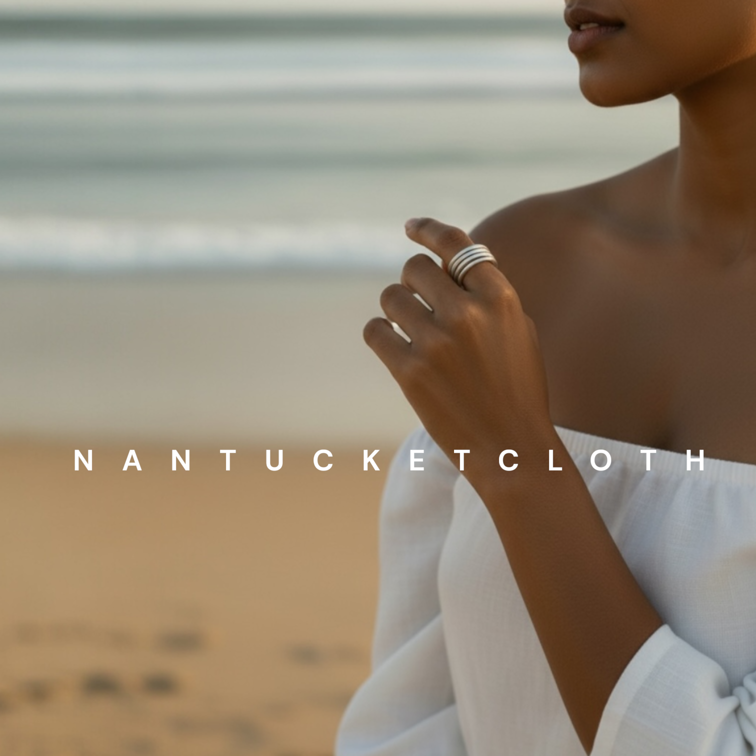 Nantucket Rings, a soft metal stacked Nantucketcloth design.  One ring. All sales are final. Newport Rhode Island. New Bedford Gifts