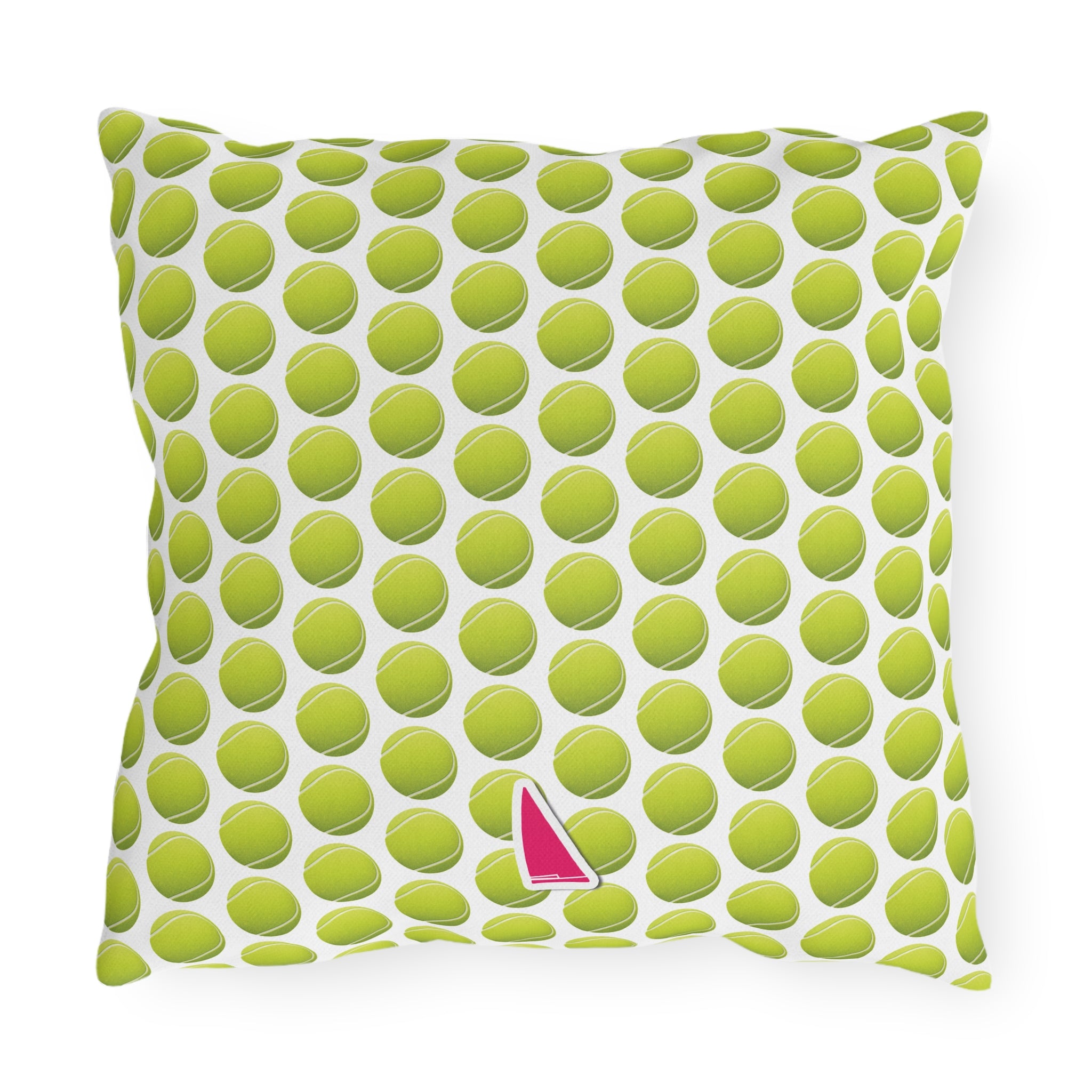 Nantucket Style NewPort TheNantucketHouse Tennis Balls Square Pillow. Nantucketcloth.