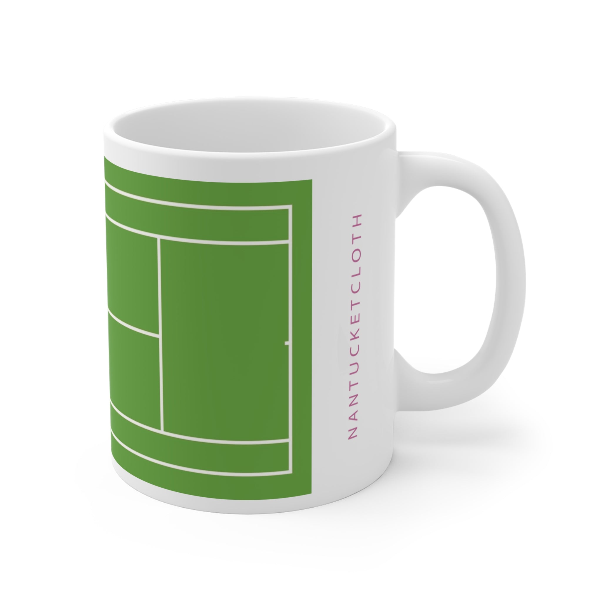 Nantucketcloth Newport Rhode Island Tennis Court Mug 11oz