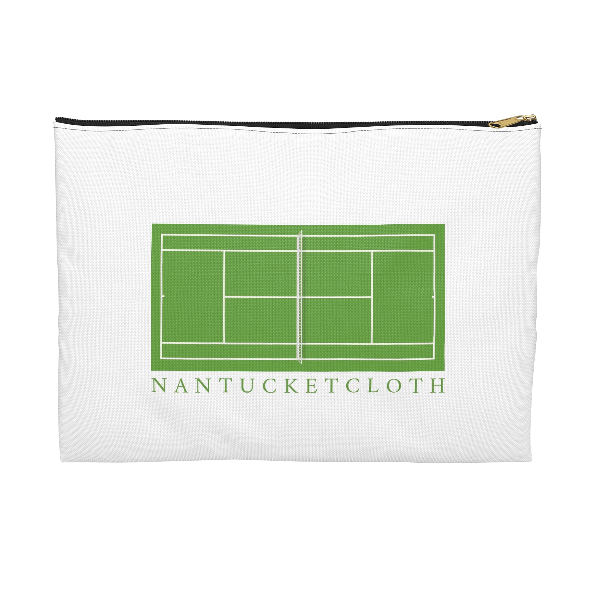 Nantucketcloth Newport tyRhode Island Tennis Court Casual Canvas Clutch Bag.